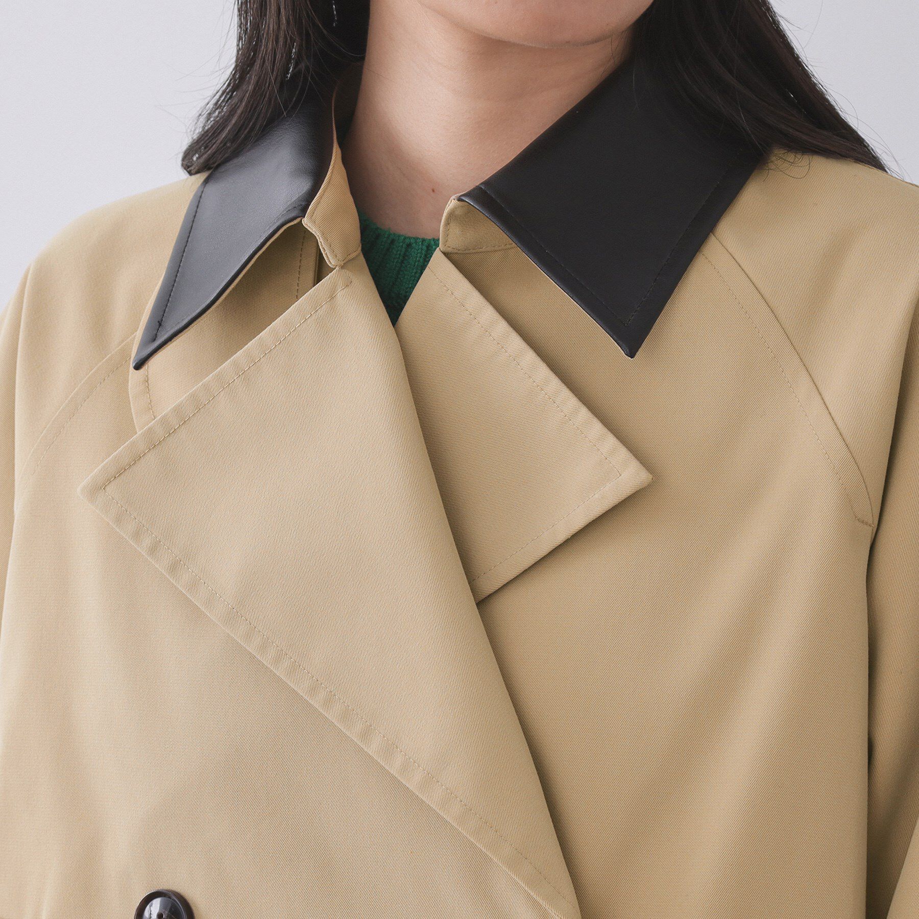 OPAQUE.CLIP「ショートトレンチコート【洗える】」|トレンチコート|