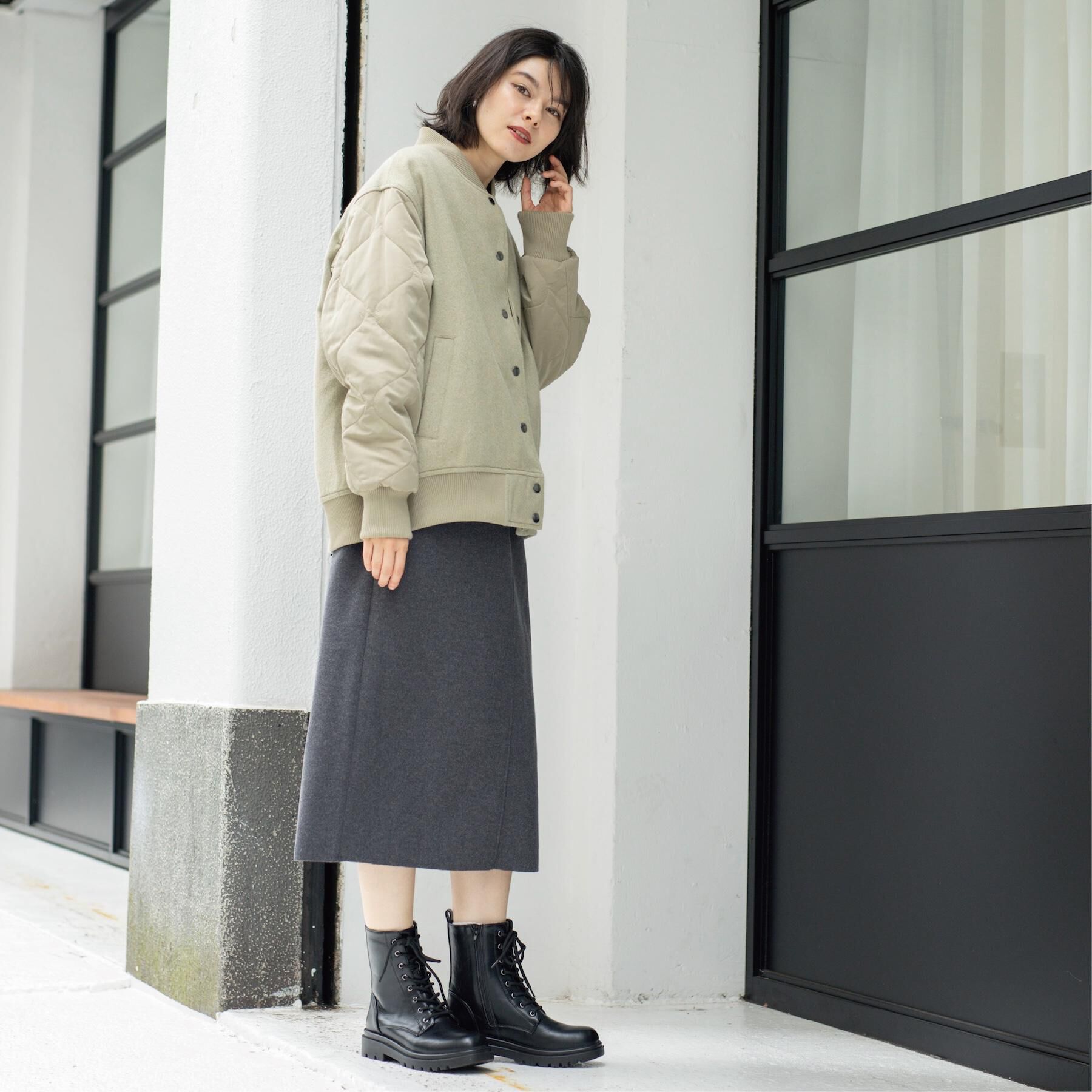 OPAQUE.CLIP「《リバーシブル》キルティングブルゾン」|ブルゾン・スタジャン|