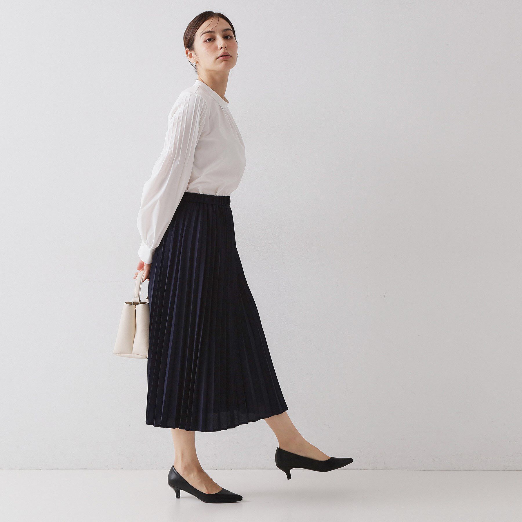OPAQUE.CLIP「≪通勤・セレモニー対応≫プリーツスカート【洗濯機OK】」|スカート|