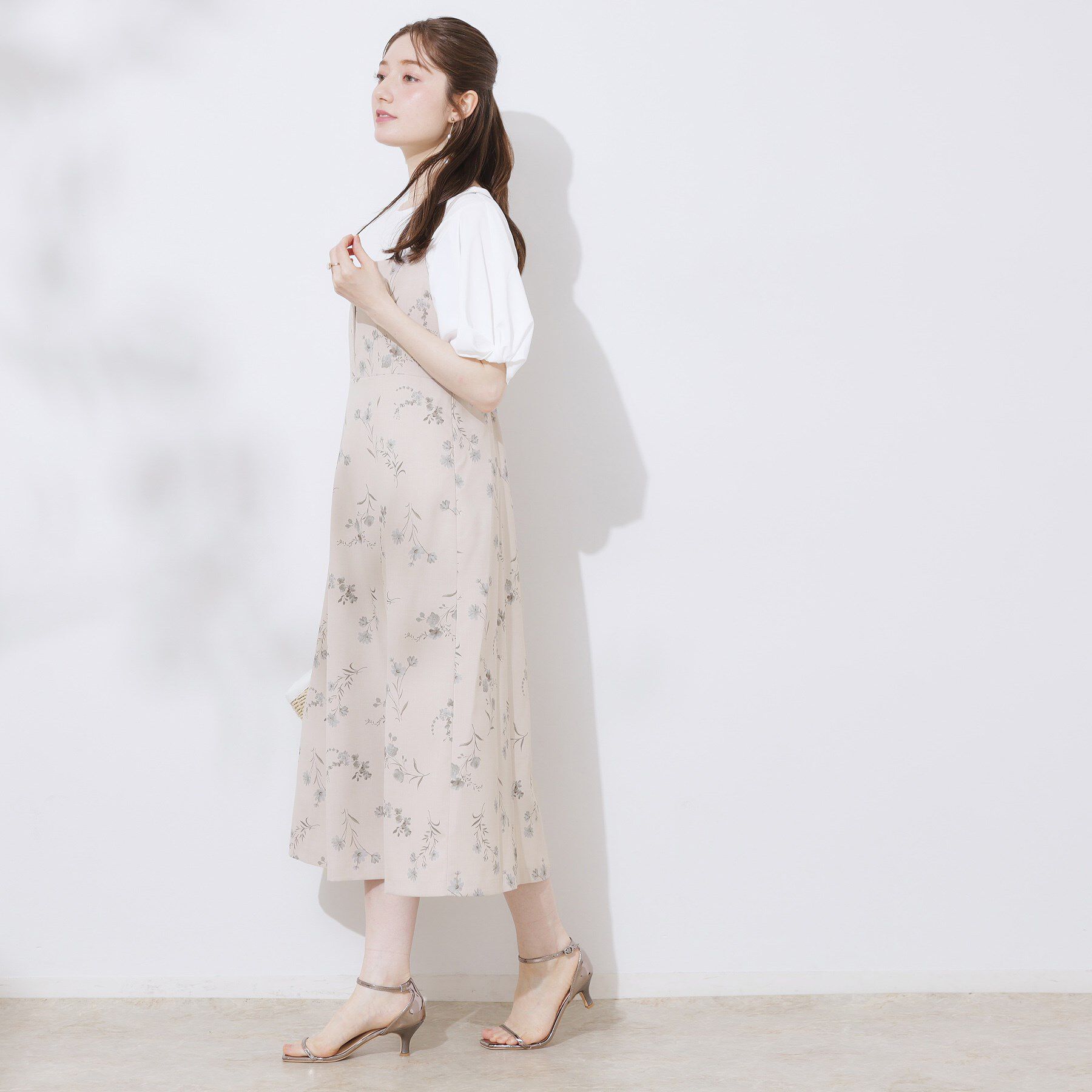 Couture broach「【洗える・大人可愛い】リネンライクアソートキャミワンピース」|ワンピース|