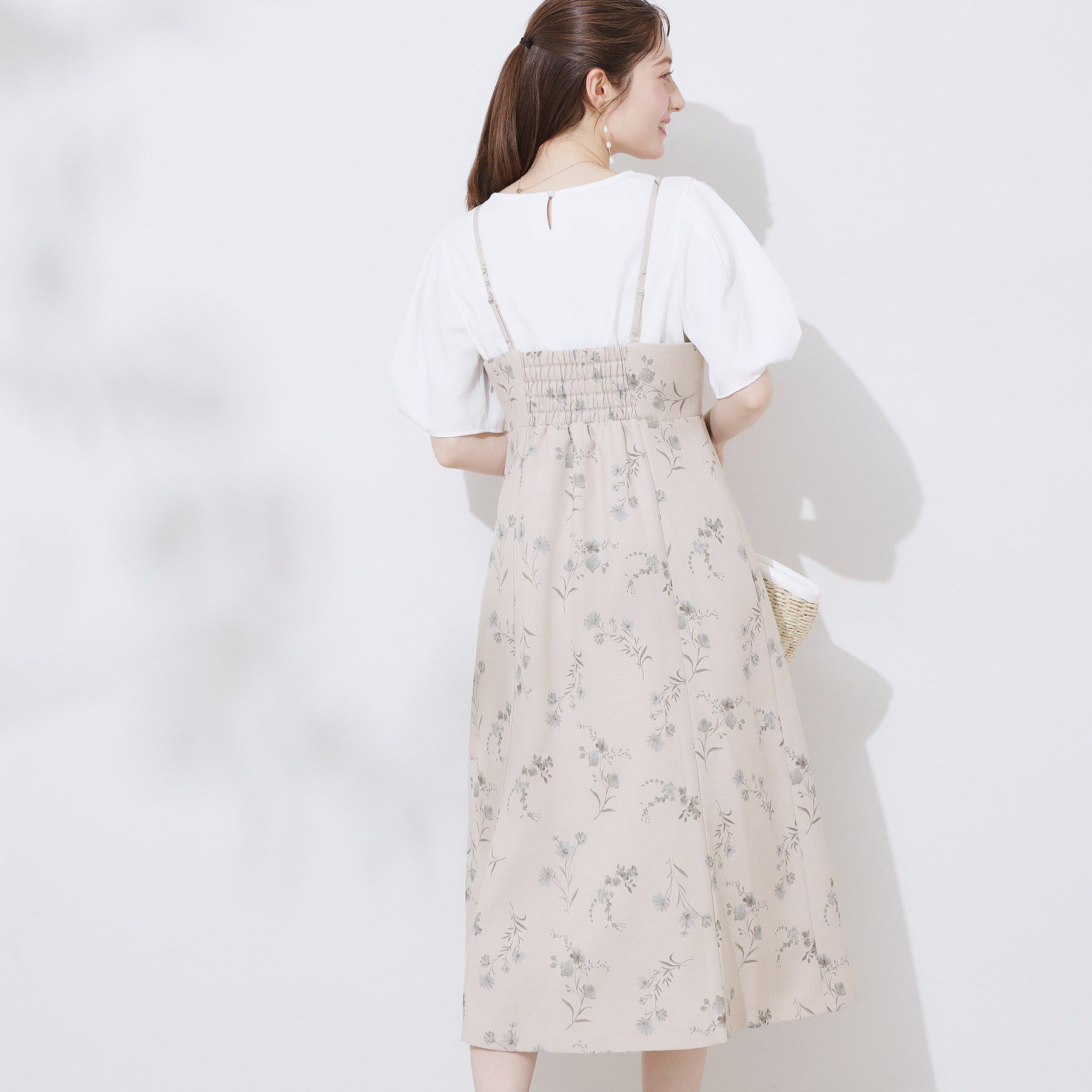 Couture broach「【洗える・大人可愛い】リネンライクアソートキャミワンピース」|ワンピース|