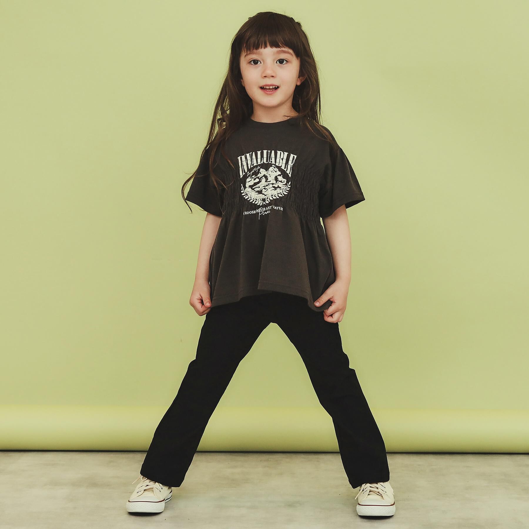 THE SHOP TK「【110-150】のびーるフレアパンツ/洗濯機OK」|その他|