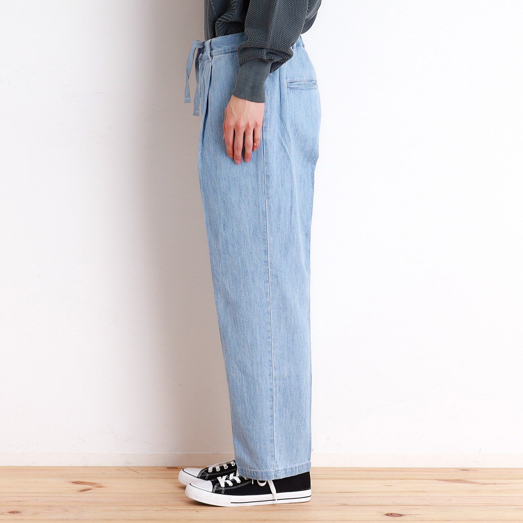 THE SHOP TK「綿麻デニムワイドイージーパンツ　セットアップ可」|その他|