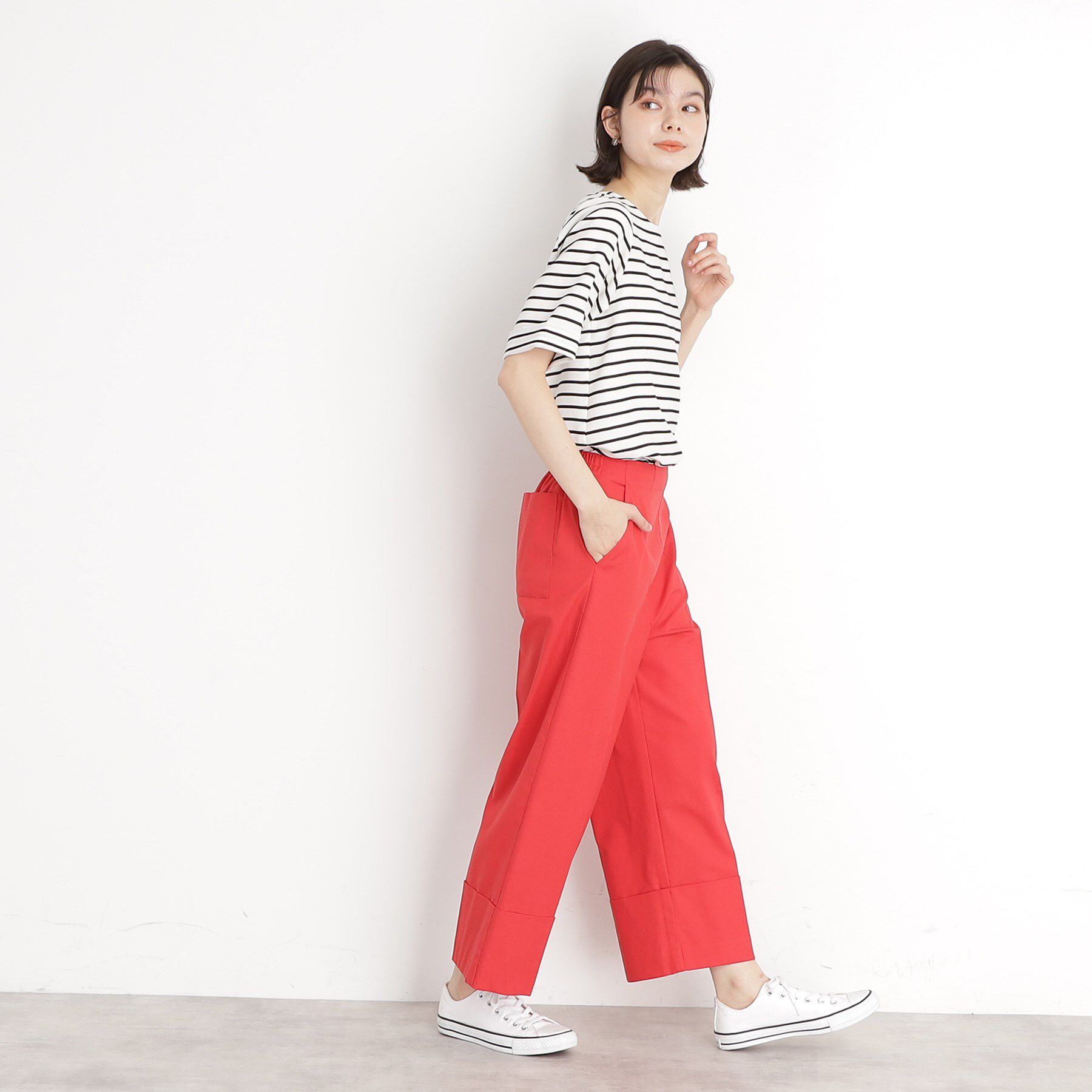 THE SHOP TK「麻調ブラウス【シワになりにくい/洗える】」|シャツ・ブラウス|