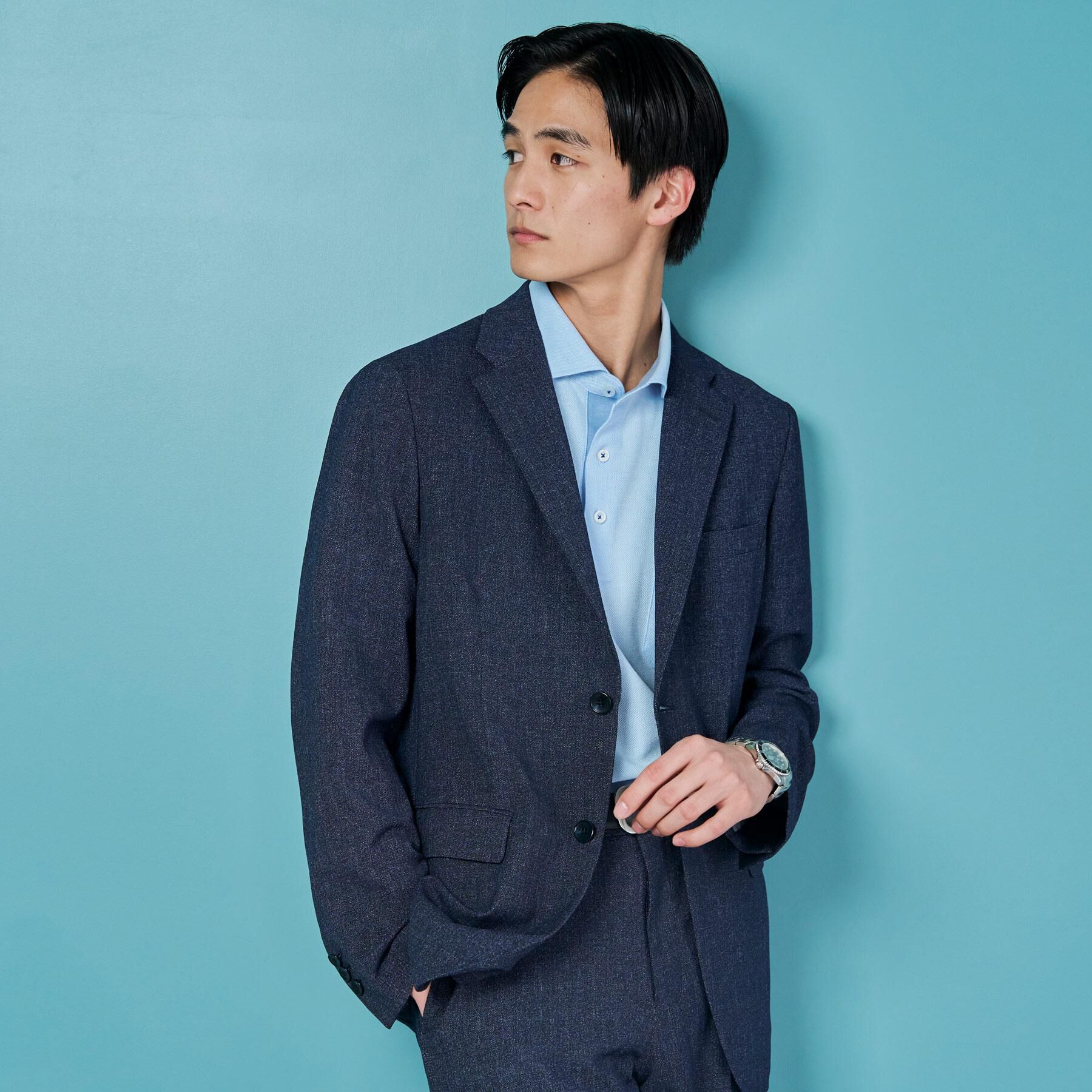 THE SHOP TK「AVANT AIR メッシュジャケット セットアップ可 ／ 洗える ／ ストレッチ ／ シワになりに」|テーラードジャケット|