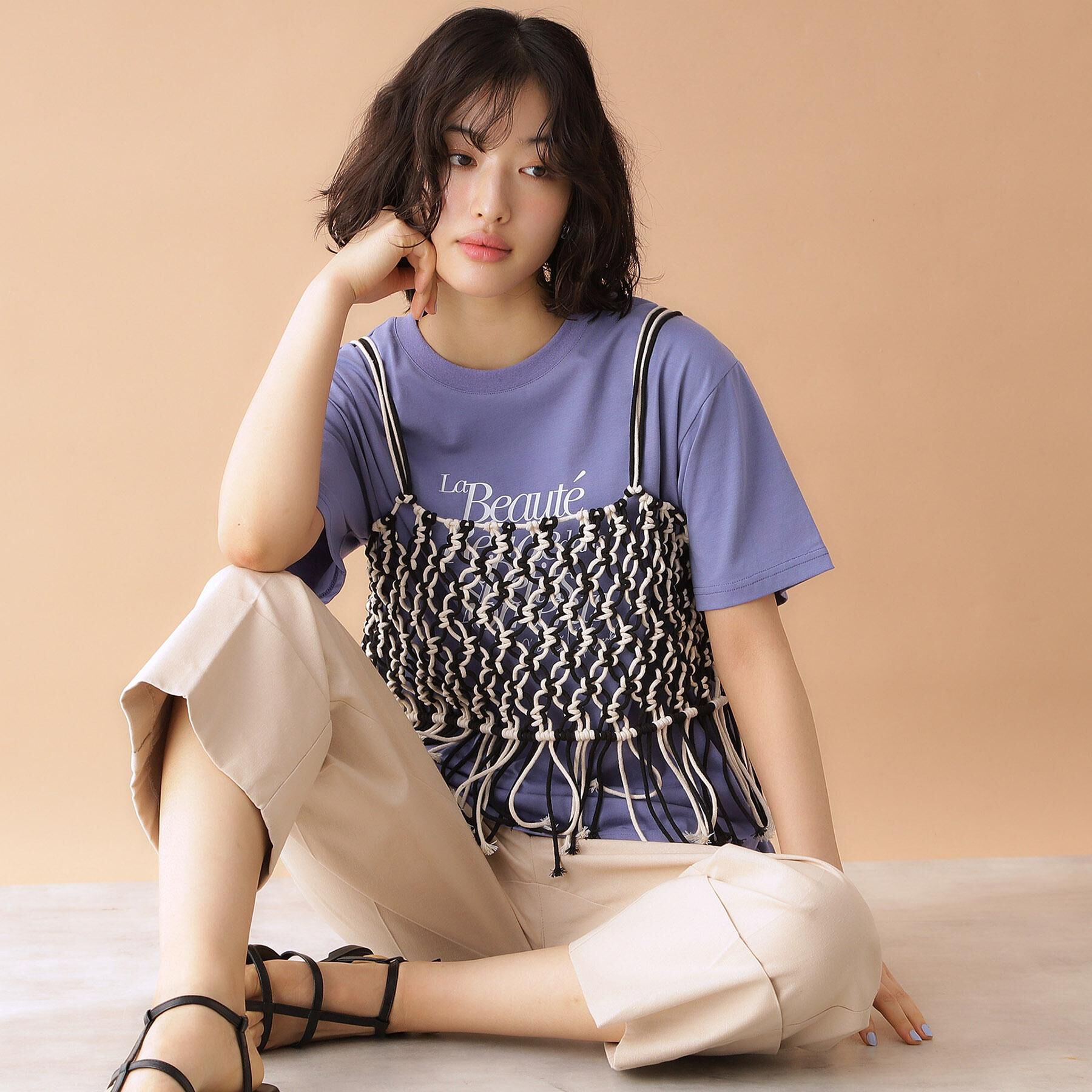 THE SHOP TK「ロゴアソートTシャツ【接触冷感/UVケア/洗濯機OK】」|Tシャツ・カットソー|