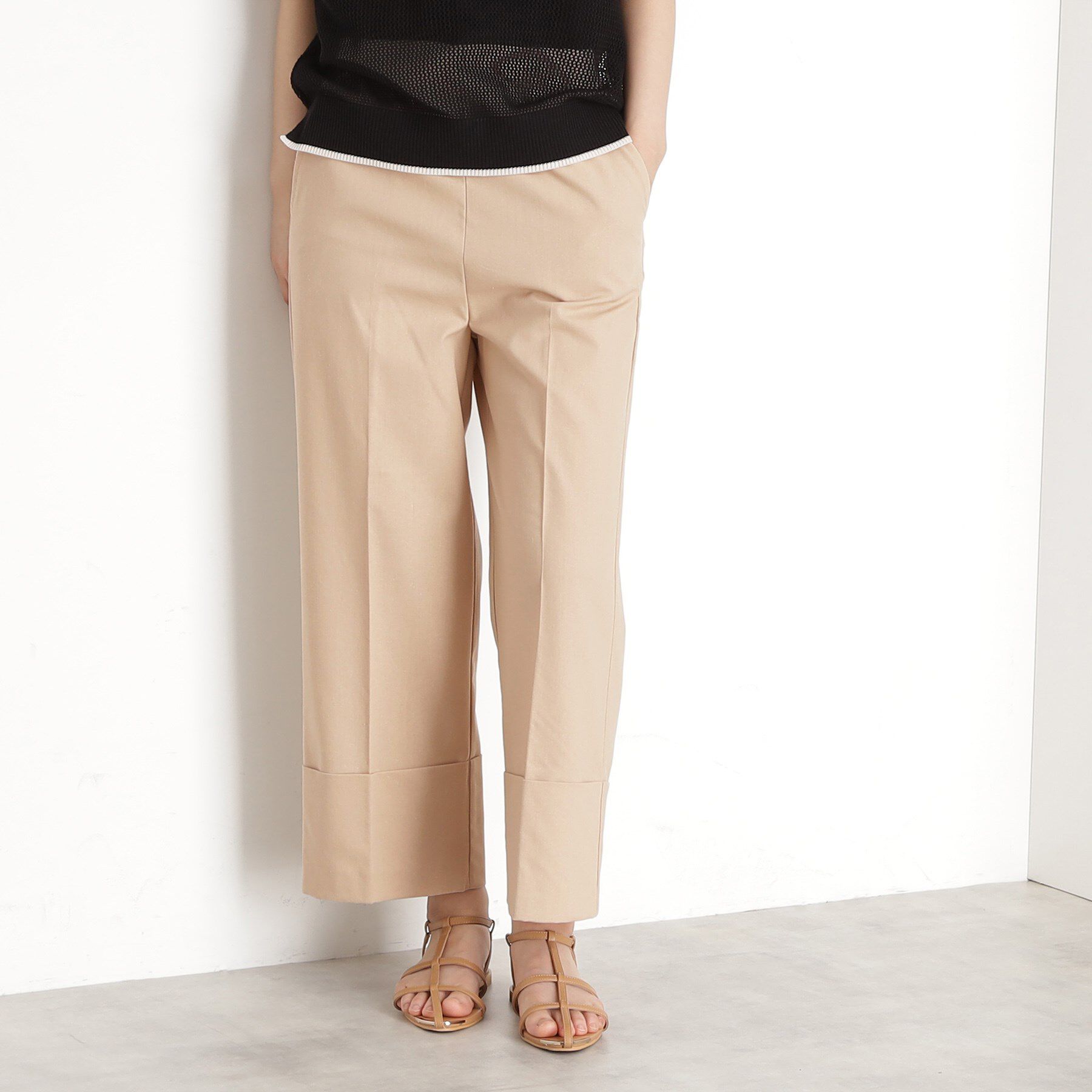 THE SHOP TK「麻混ワイドパンツ【洗える】」|その他|