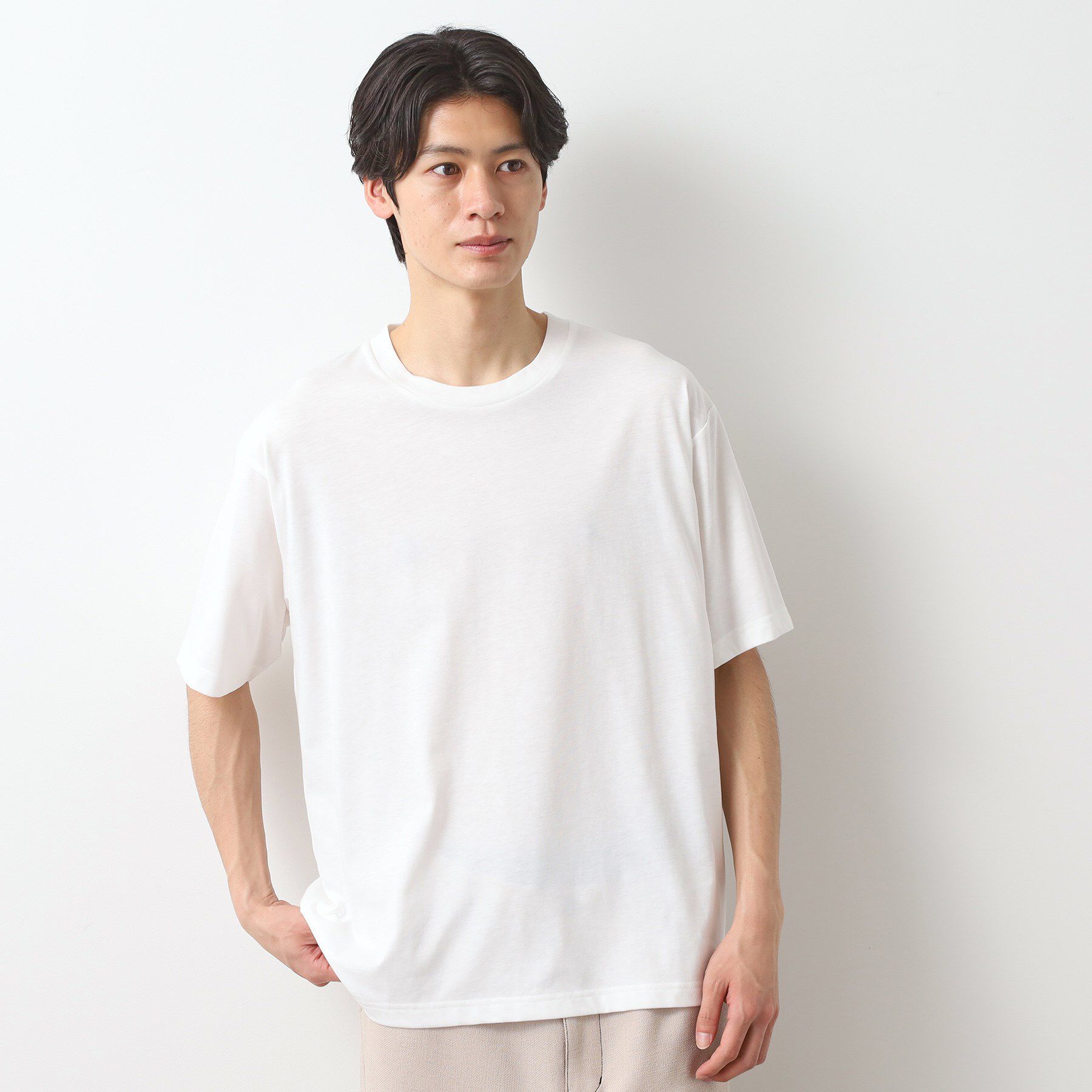 THE SHOP TK「クラフトレースアンサンブルシャツ【半袖Tシャツセットアイテム/オーバーサイズ/洗濯機OK】」|シャツ・ブラウス|