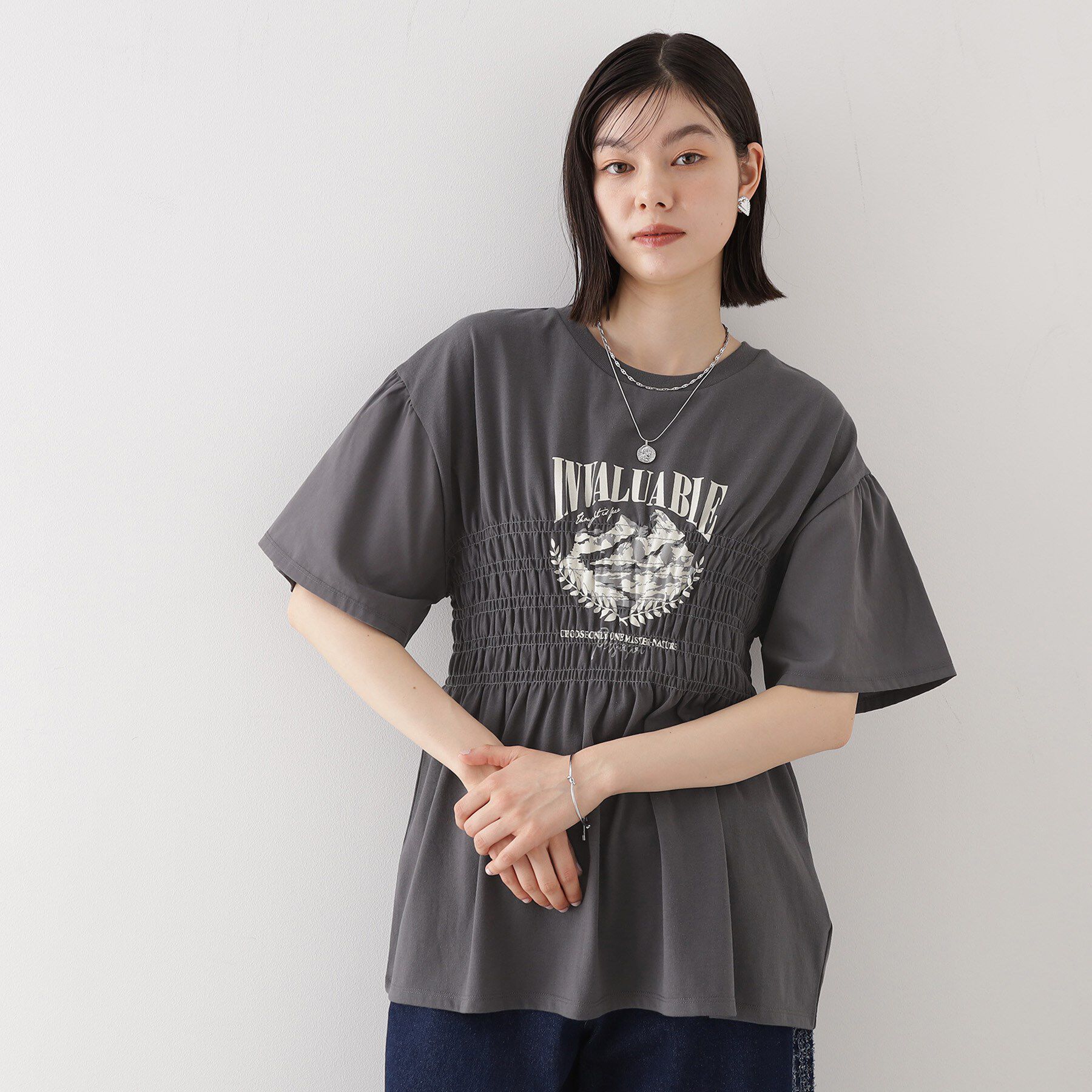 THE SHOP TK「ロゴシャーリングプルオーバー【親子リンク/洗濯機OK】」|Tシャツ・カットソー|
