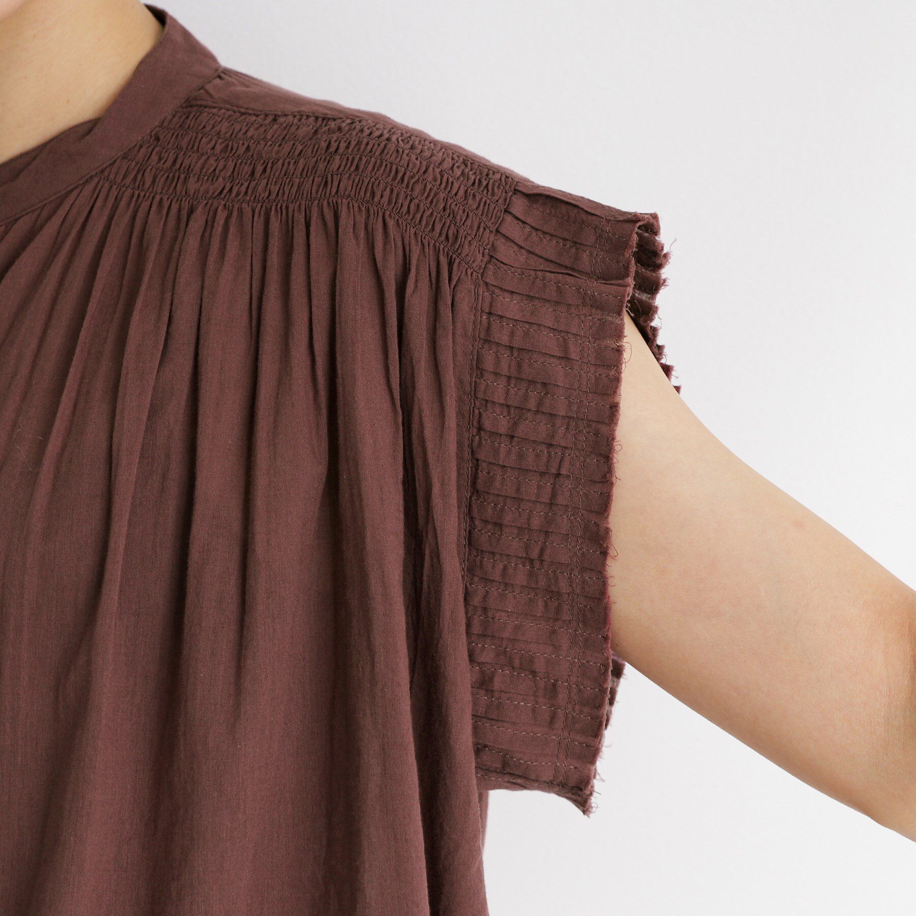 THE SHOP TK「シャーリングブラウス【洗える】」|シャツ・ブラウス|