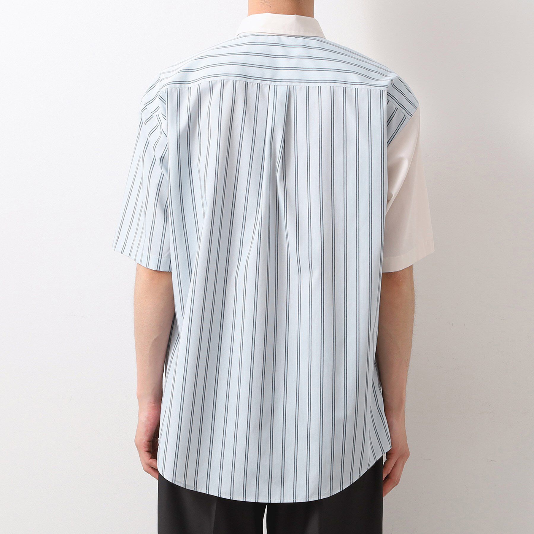 THE SHOP TK「ブロードパネルストライプ半袖シャツ 洗濯機OK／サスティナブル素材」|シャツ・ブラウス|
