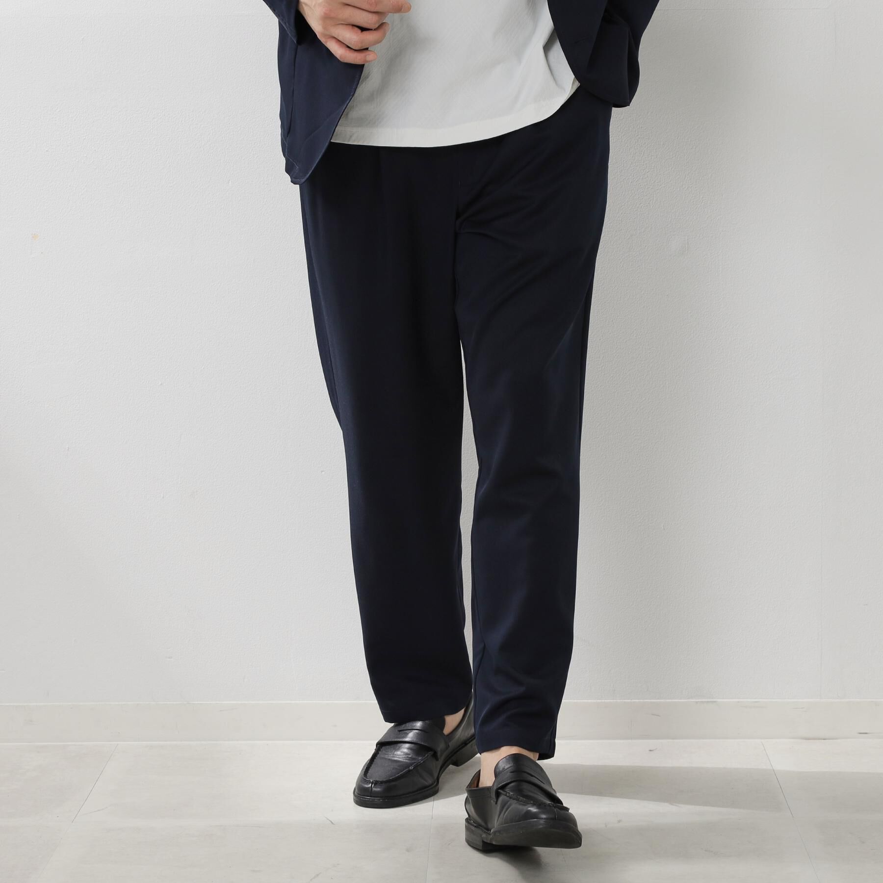 THE SHOP TK「スムースファイバーワイドイージーパンツ 【セットアップ可／UVカット／イージーケア／洗濯機OK】」|その他|