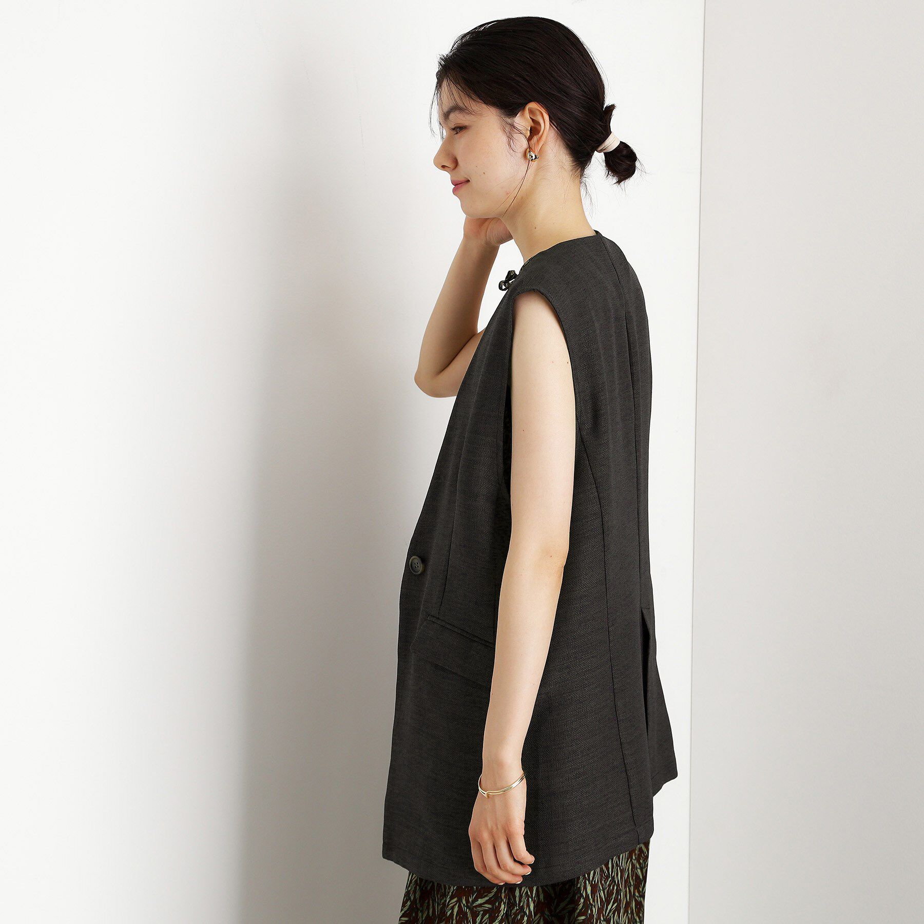 THE SHOP TK「【スッキリ決まる】パナマメッシュジレ/洗える/セットアップ可」|ベスト・ジレ|