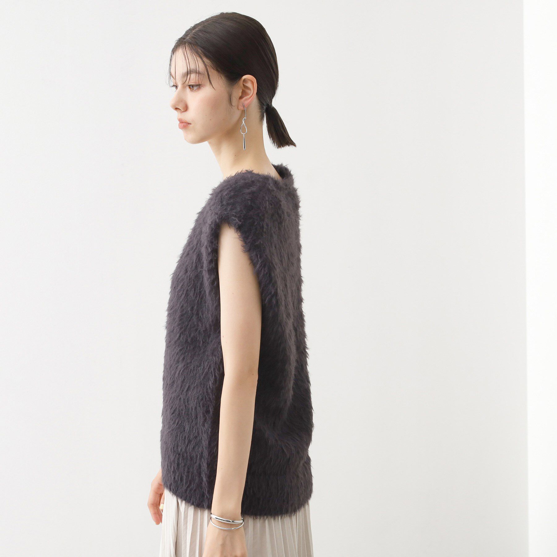 THE SHOP TK「ふわふわフェザーベスト/洗える」|ベスト・ジレ|