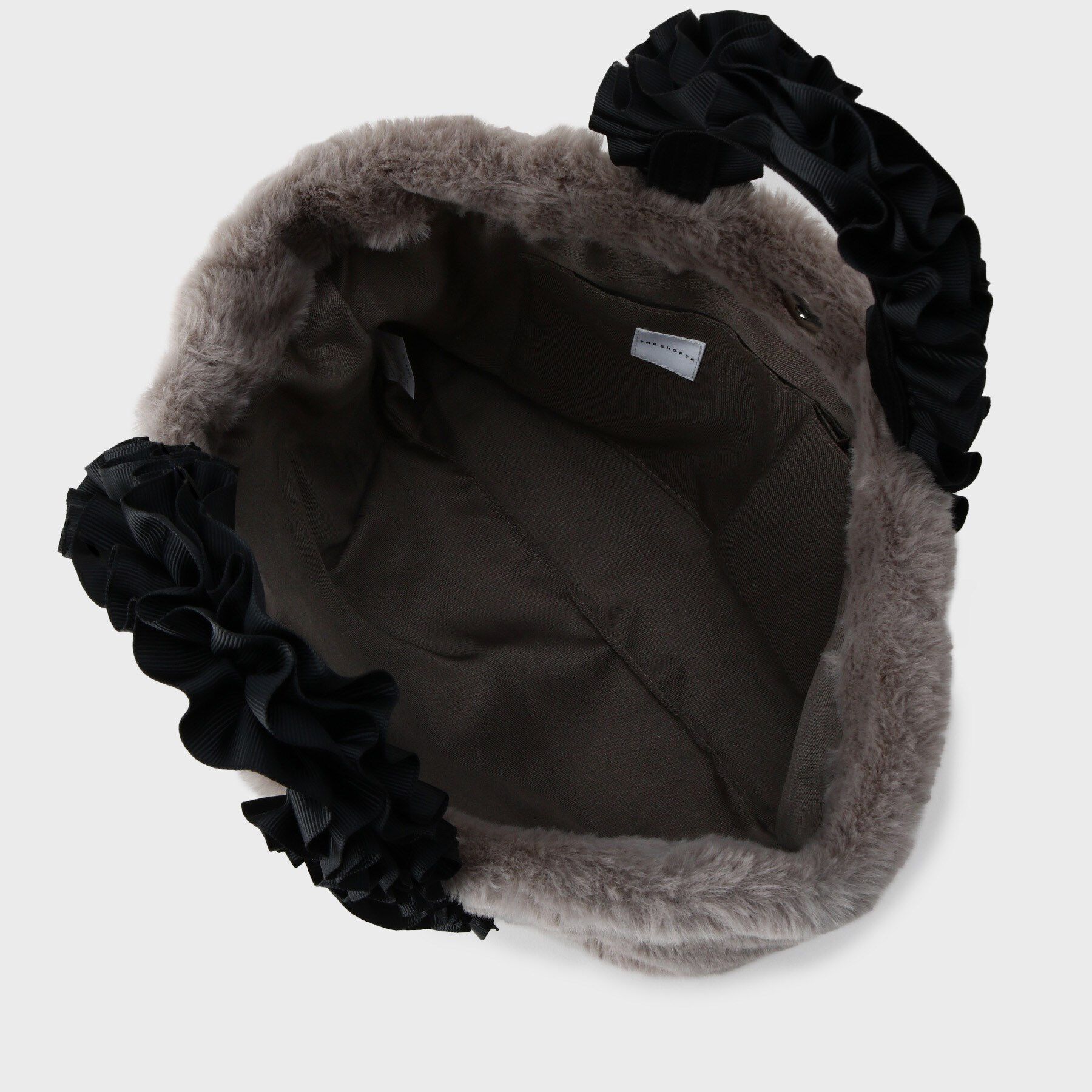 THE SHOP TK「フリルハンドルフェイクファーバッグ」|トートバッグ|