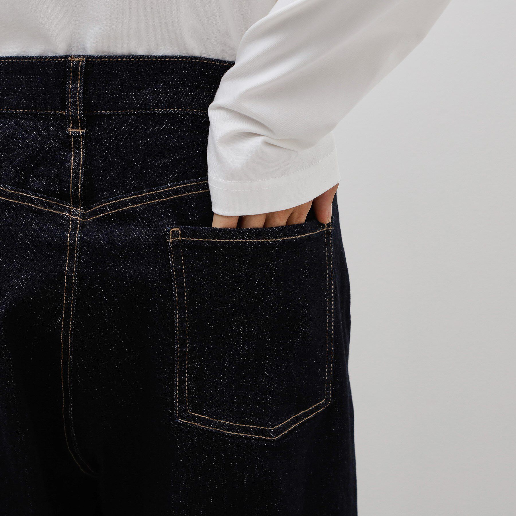 THE SHOP TK「コットンカーブデニム 【セットアップ可/洗濯機OK】」|デニム|