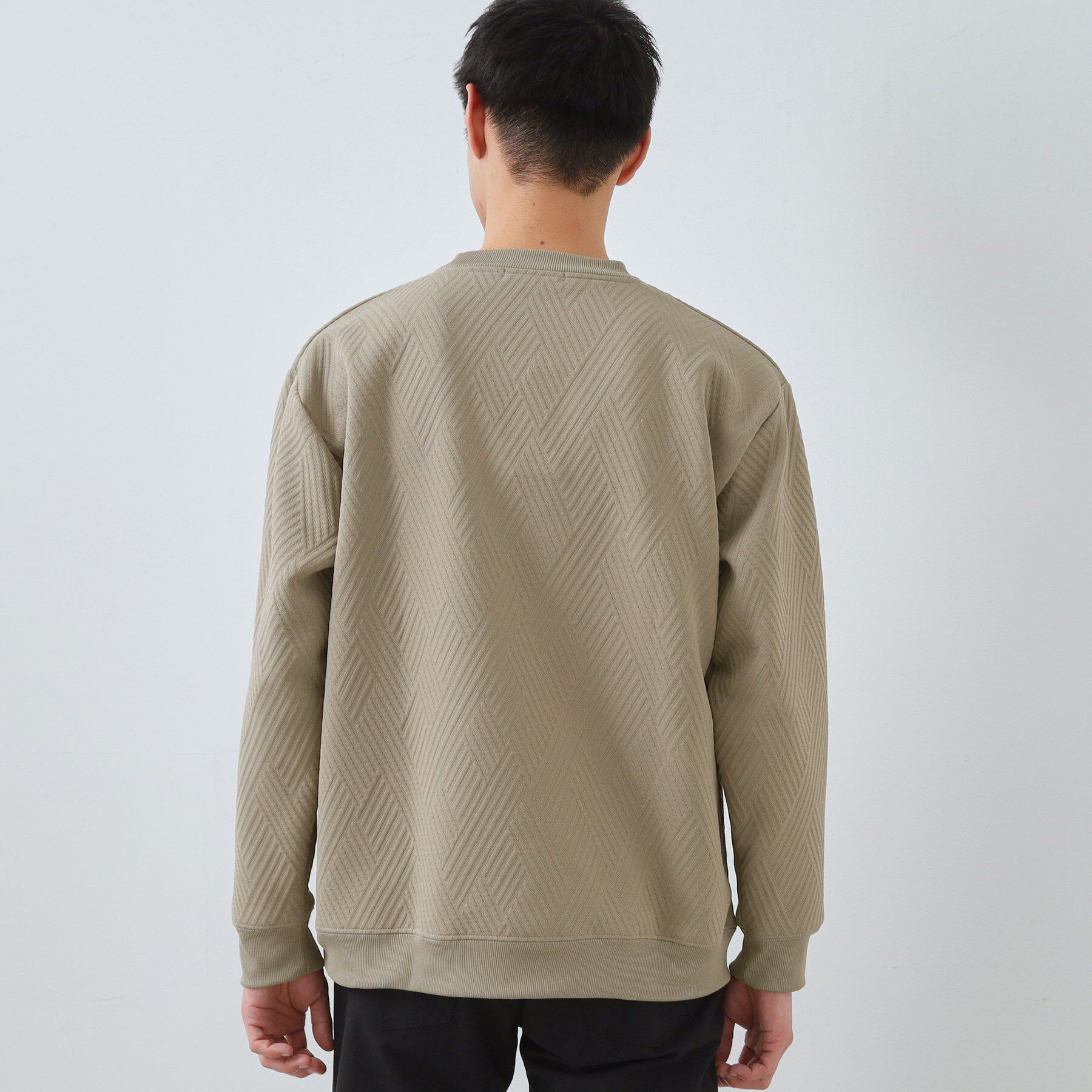 THE SHOP TK「【大人の上品カジュアルに】ふくれキルトスウェット　軽量/洗濯機OK」|パーカー|