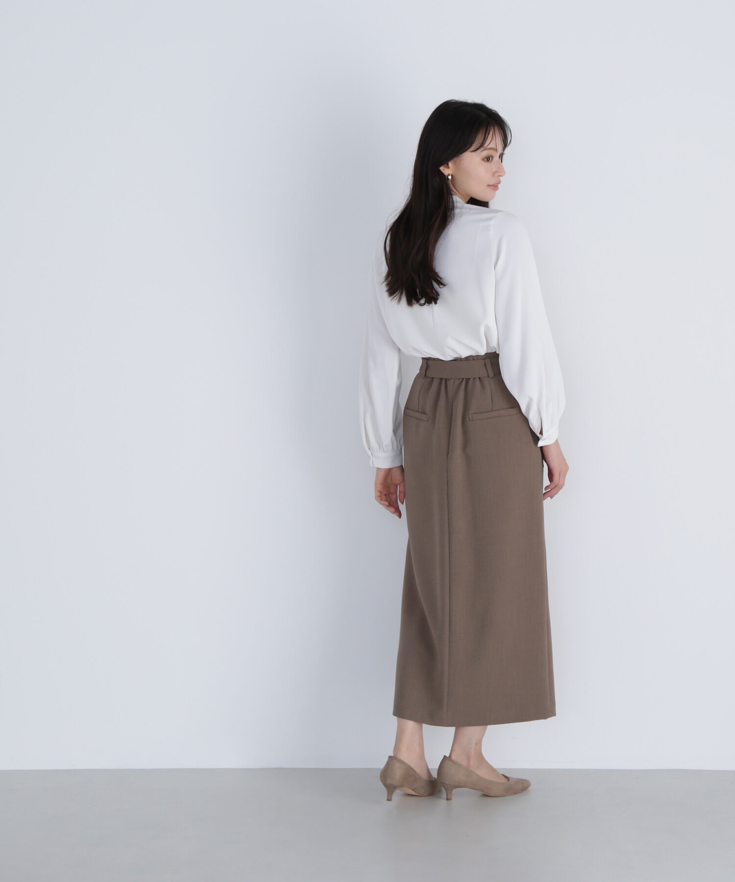  「アシメラッフルボウブラウス」|シャツ・ブラウス|