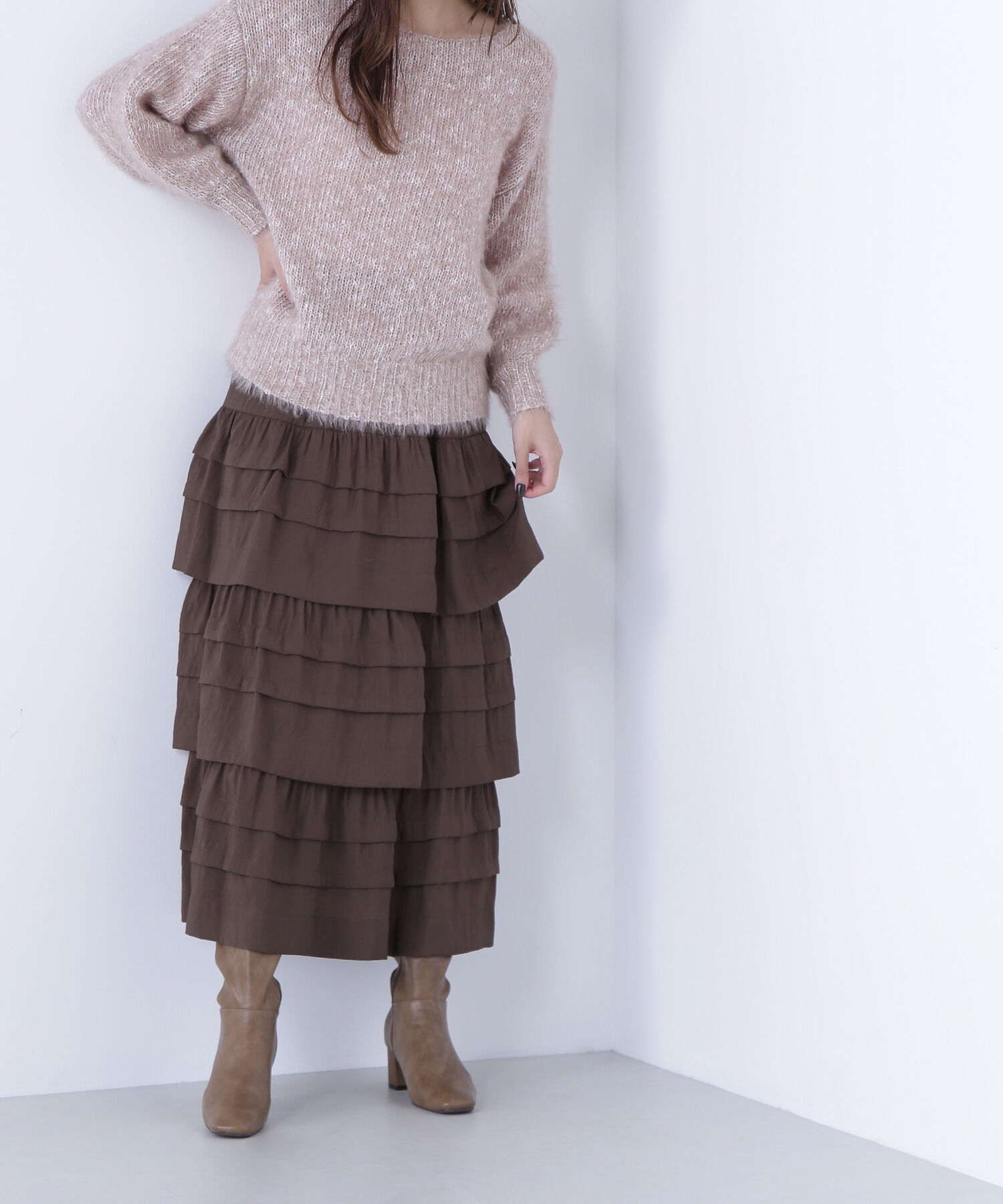  「ミルフィーユティアードスカート」|スカート|