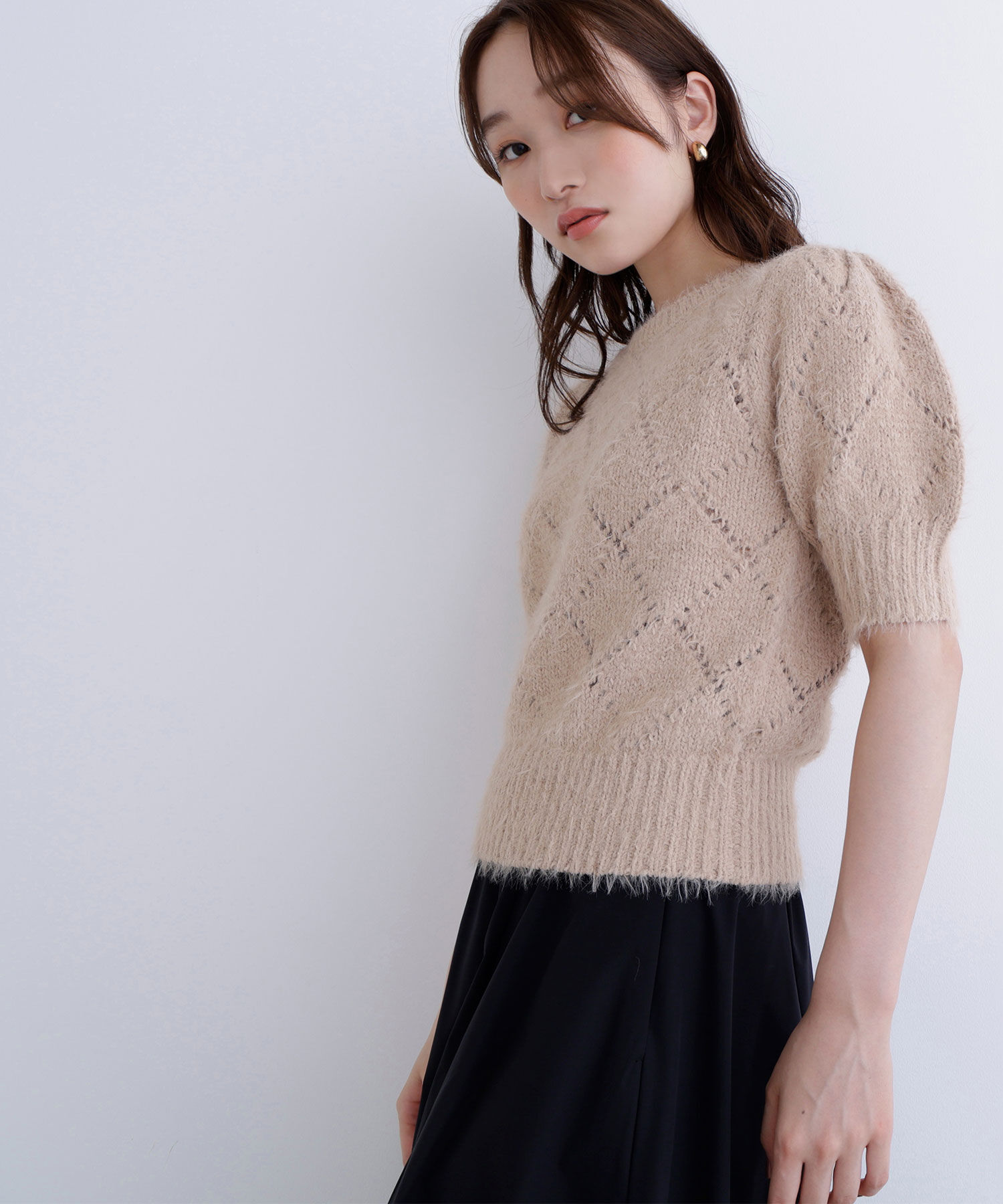  「シャギーアイレットニット」|ニット・セーター|