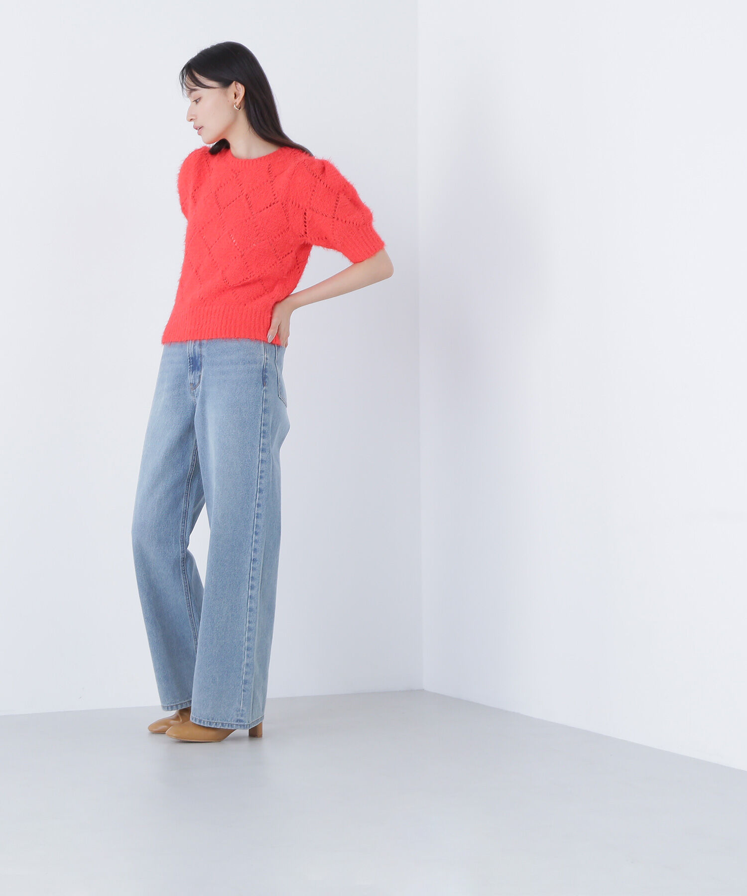  「シャギーアイレットニット」|ニット・セーター|