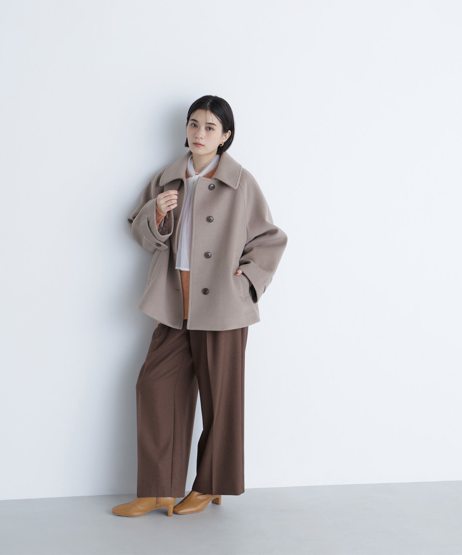  「ステンカラーハーフコート」|ブルゾン・スタジャン|