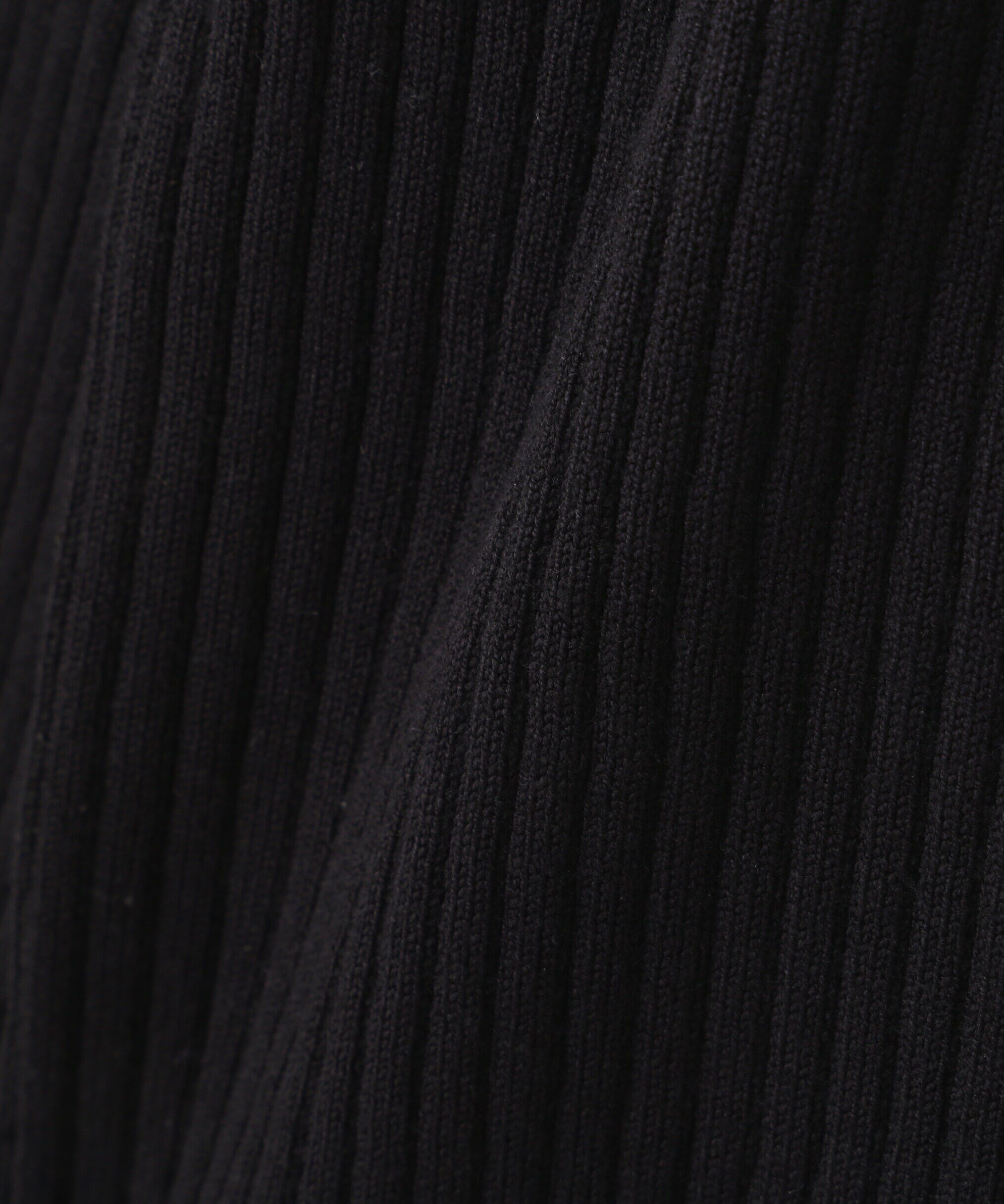  「前後2Wayスリットカットアウトリブニット」|ニット・セーター|