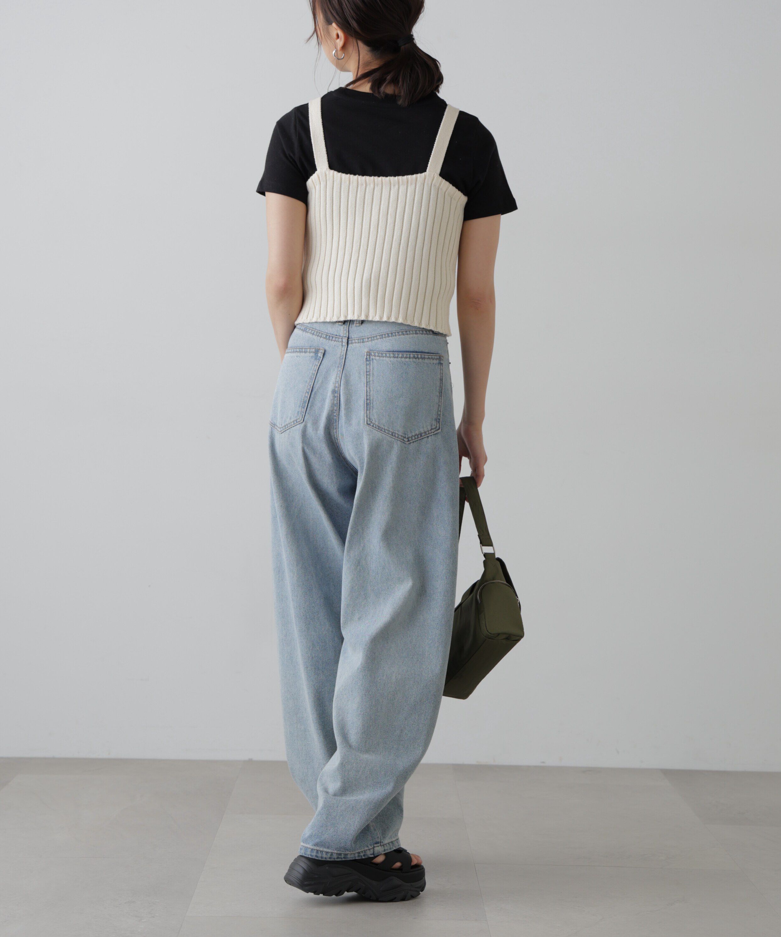  「リブニットタンクトップ」|ニット・セーター|