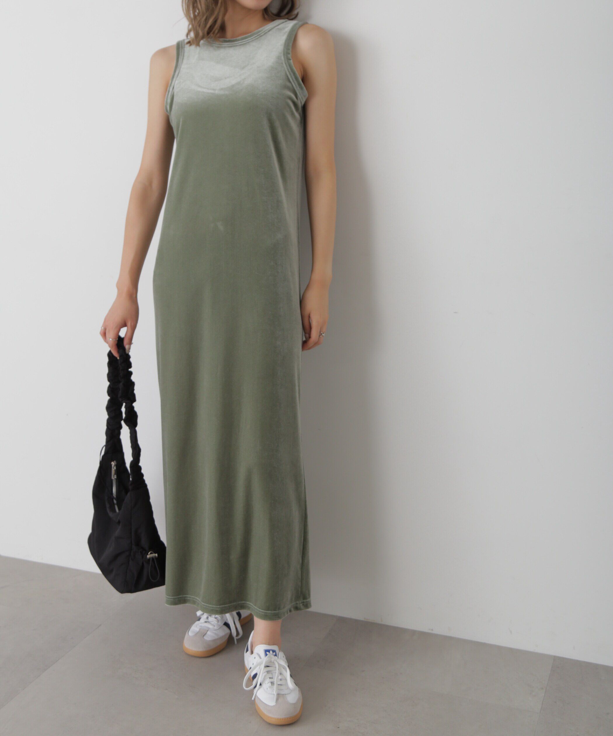  「ベロアアメスリタンクトップワンピース」|ワンピース|