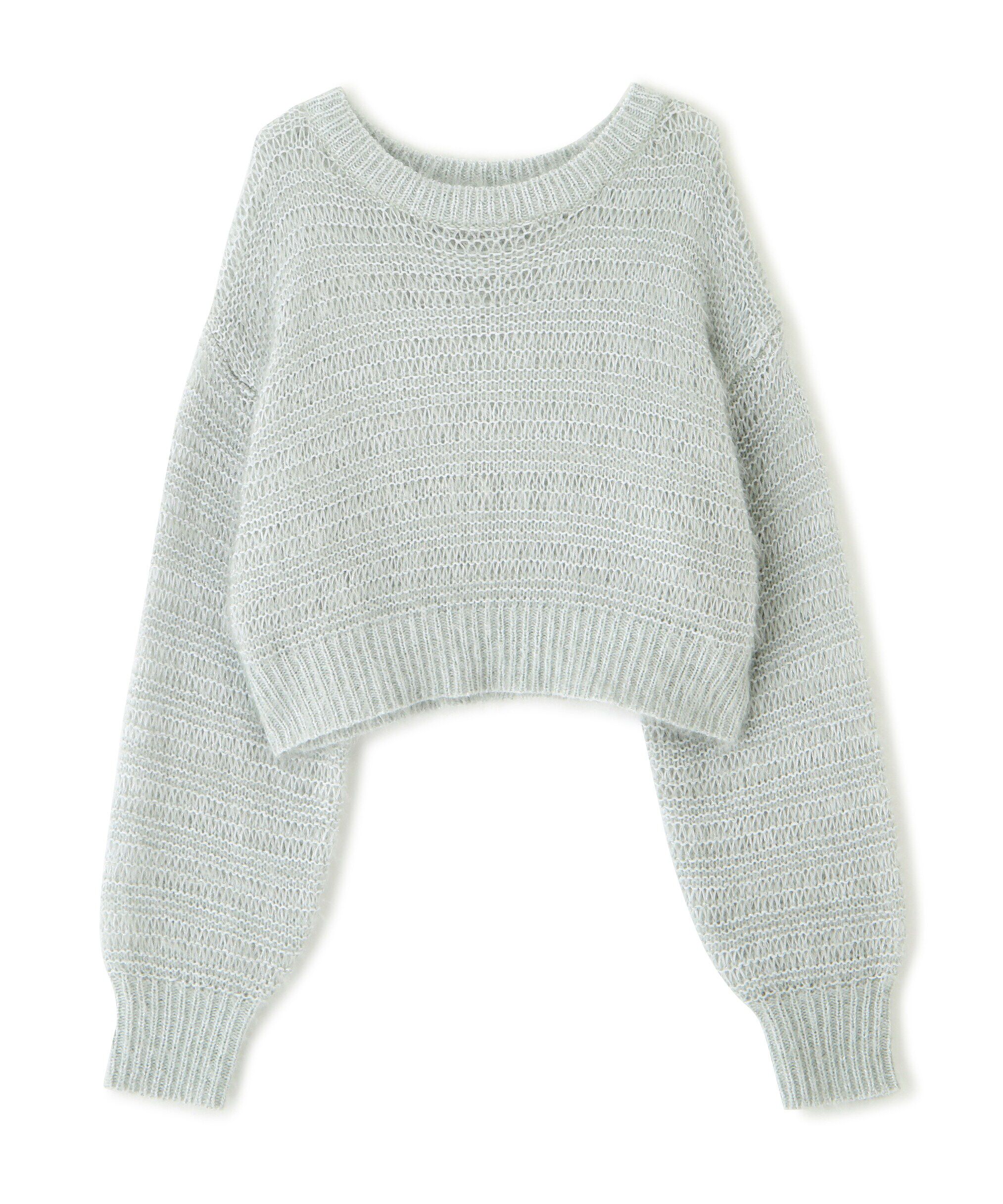  「ラメフェザーモヘヤライクニット」|ニット・セーター|