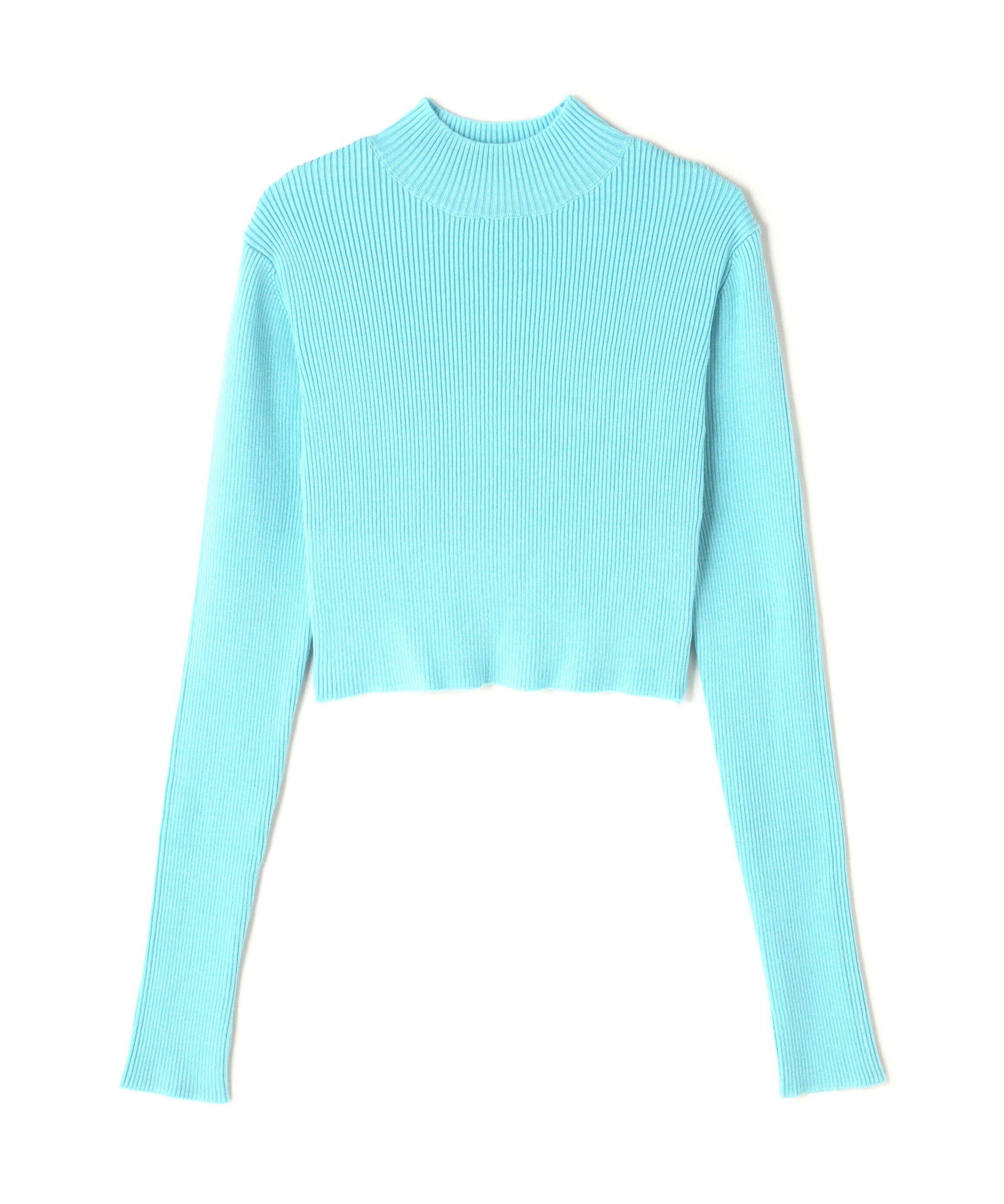  「〈洗える〉マシンウォッシャブルハイネックショート丈ニット」|ニット・セーター|