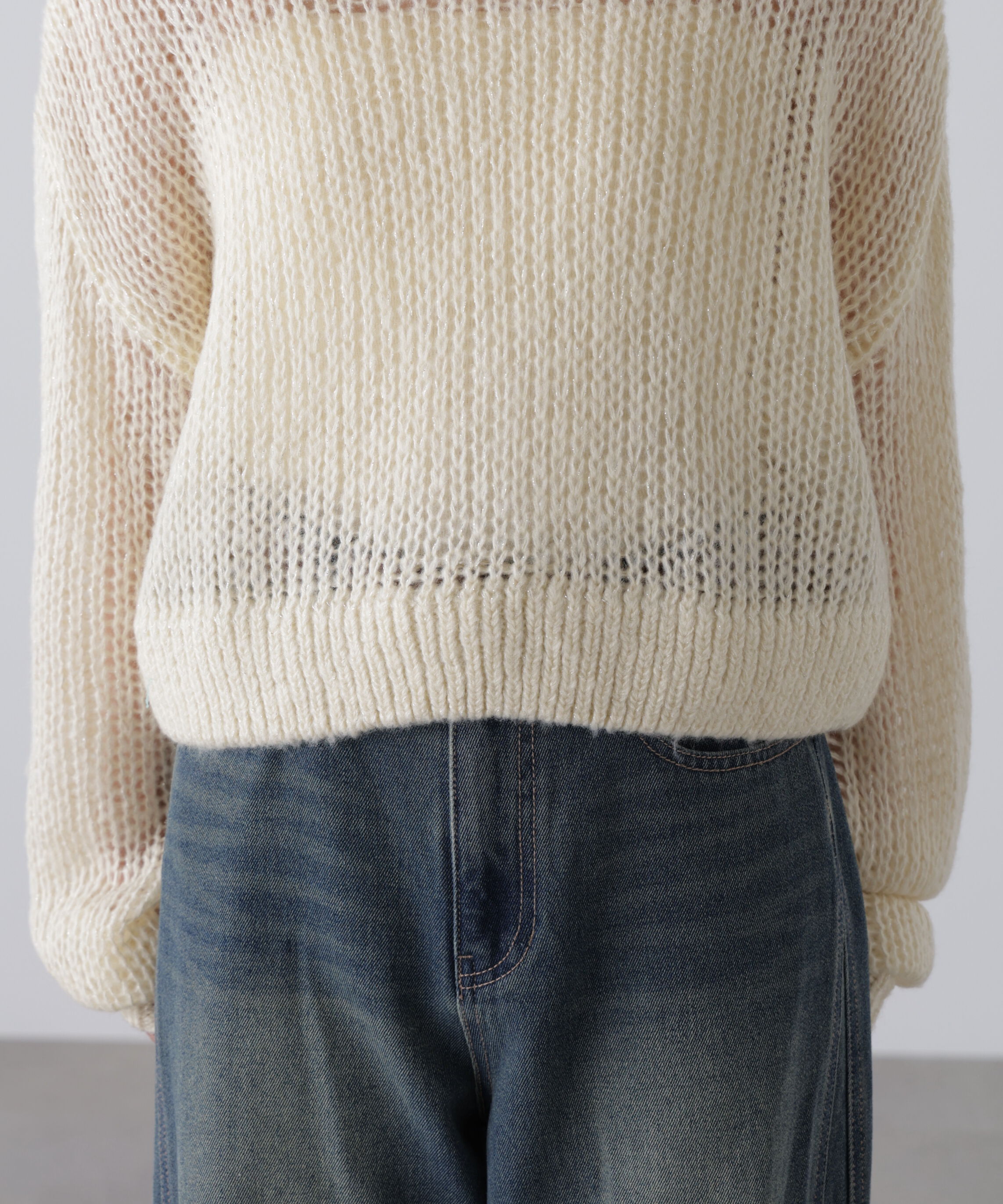  「シアーモヘヤラメニット」|ニット・セーター|