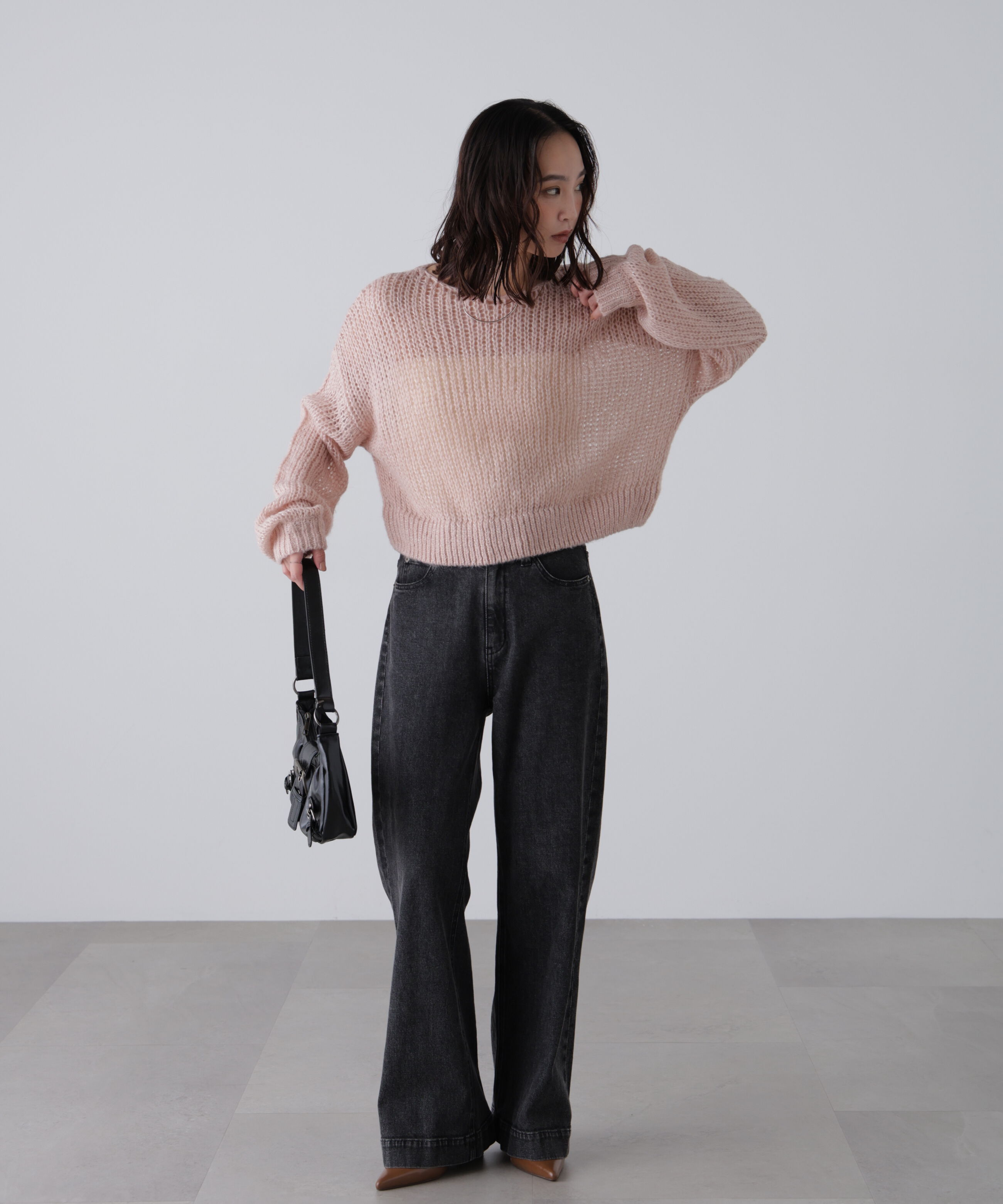  「シアーモヘヤラメニット」|ニット・セーター|