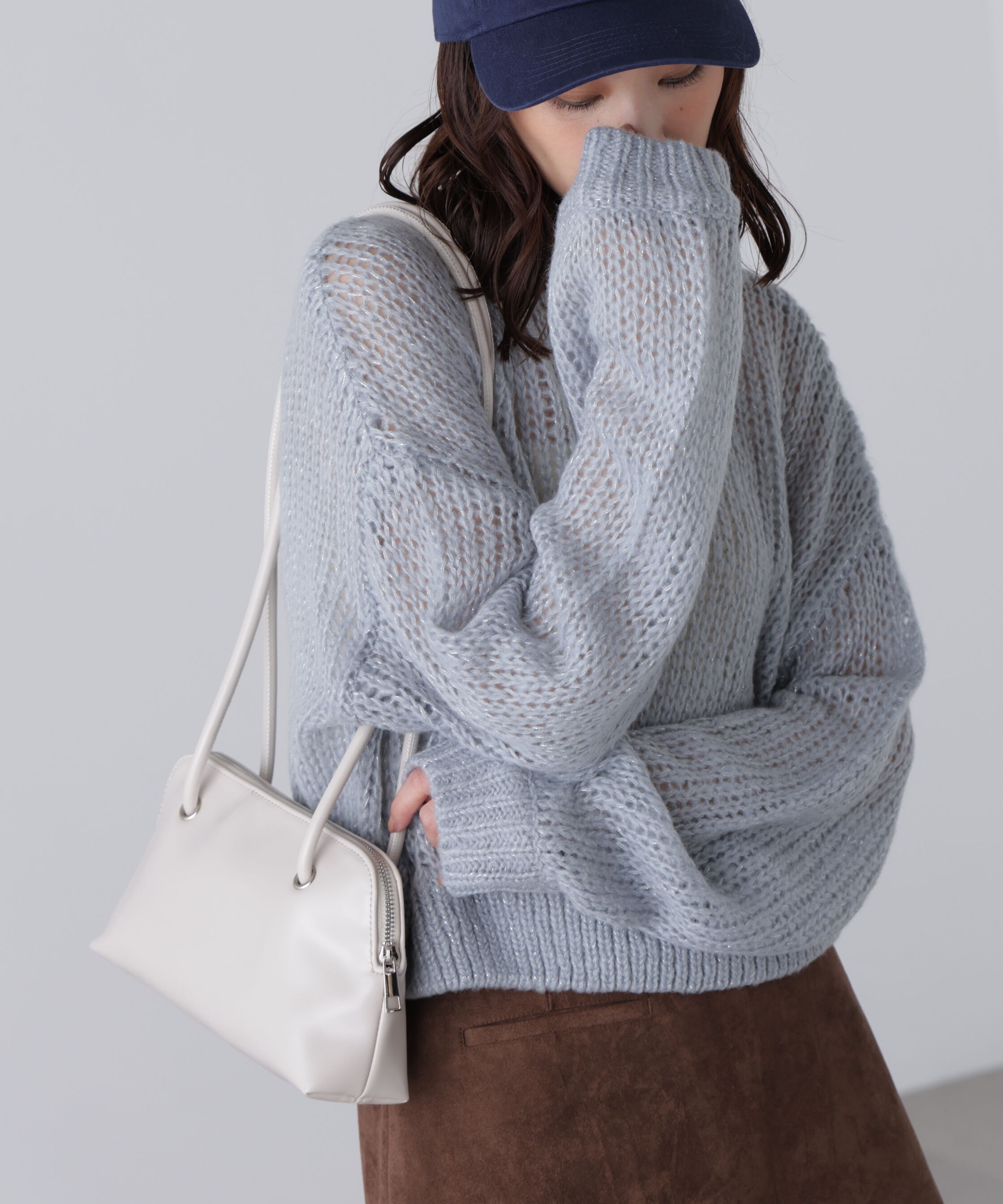  「シアーモヘヤラメニット」|ニット・セーター|