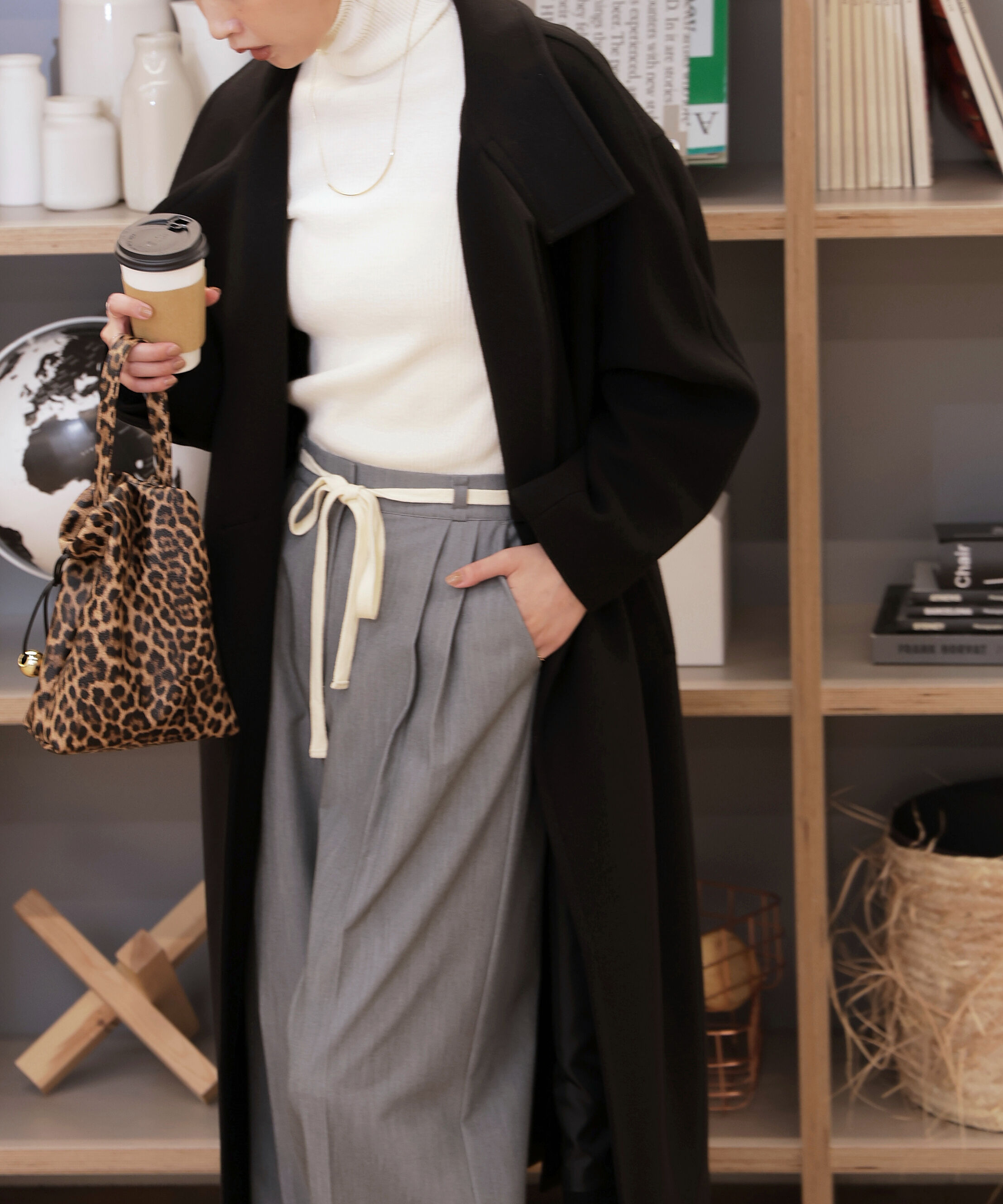  「[累計販売5000枚！選べる4色]スタンドカラーメルトンロングコート」|その他|