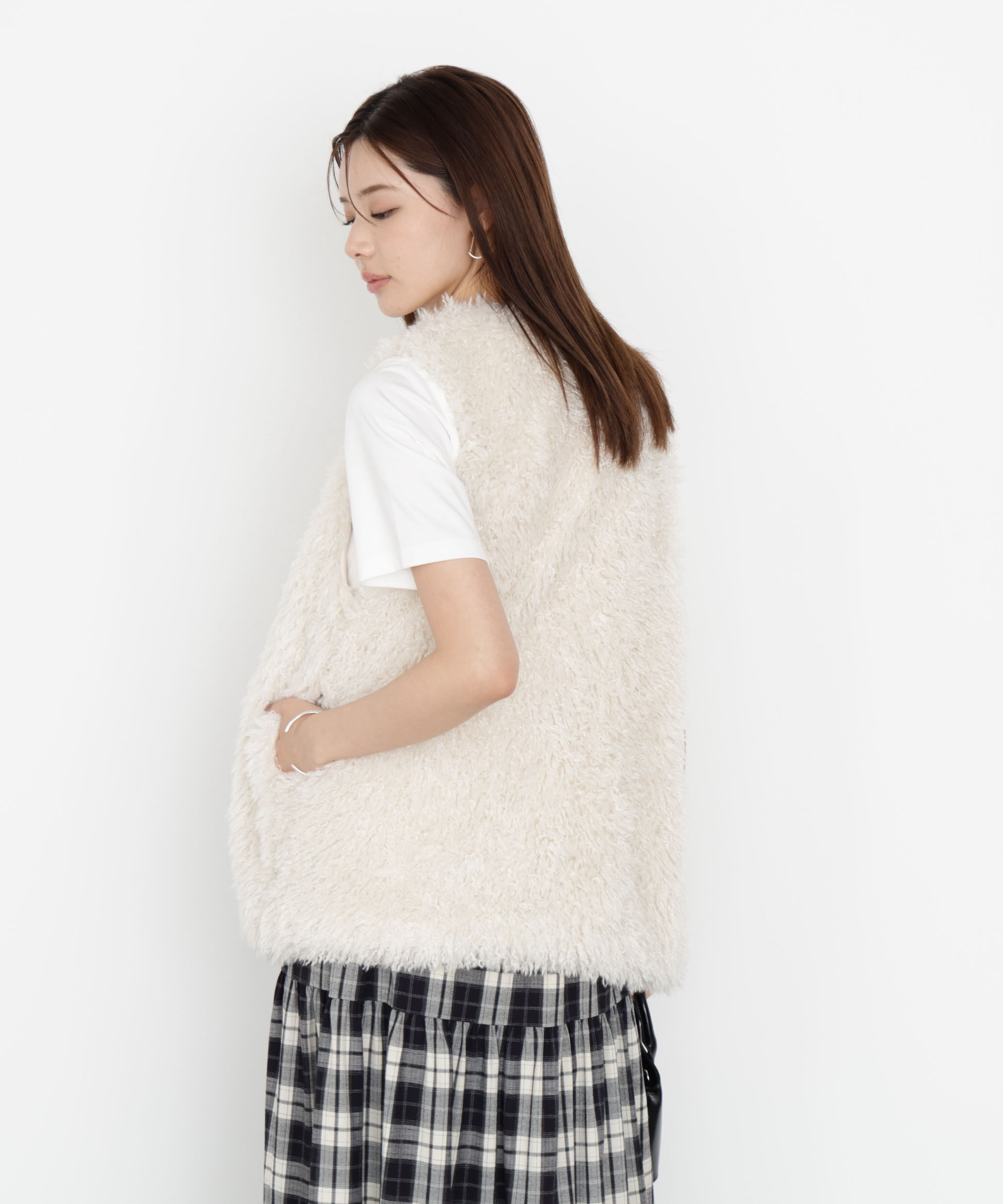 PROPORTION BODY DRESSING「フェイクファージレ 25AW」|ブルゾン・スタジャン|