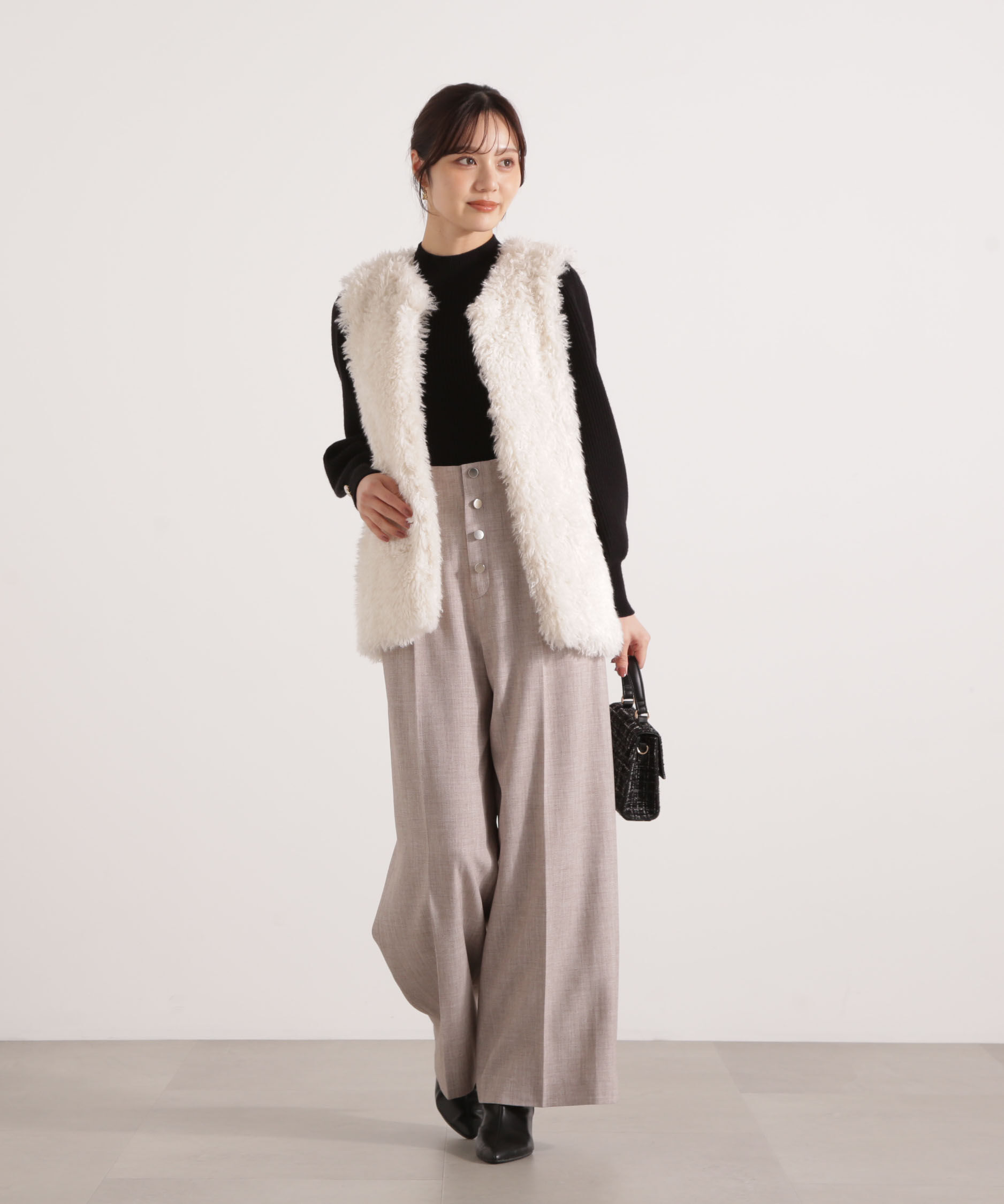 PROPORTION BODY DRESSING「フェイクファージレ 25AW」|ブルゾン・スタジャン|