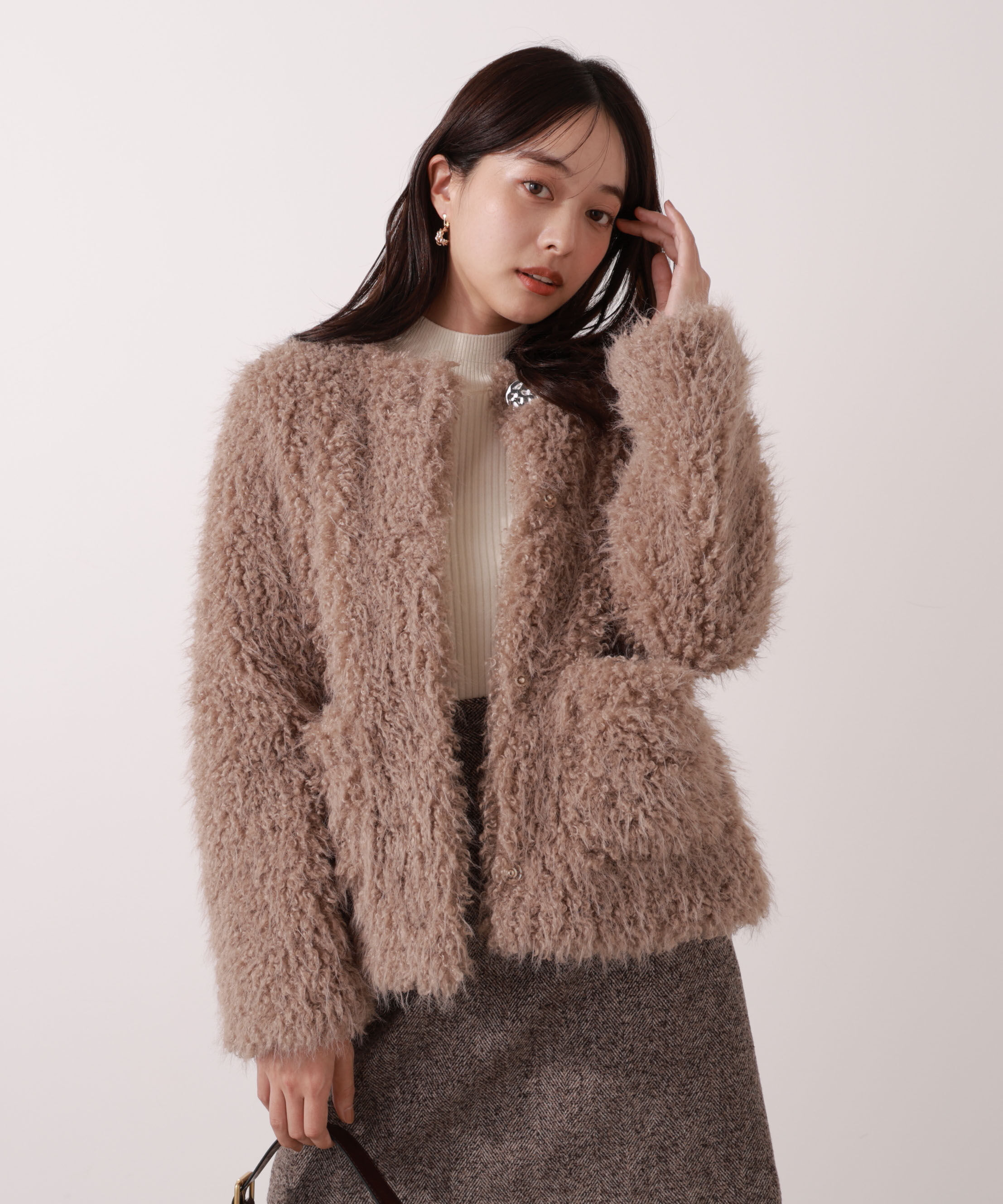 PROPORTION BODY DRESSING「ラムファー風ブルゾン 25AW」|ブルゾン・スタジャン|