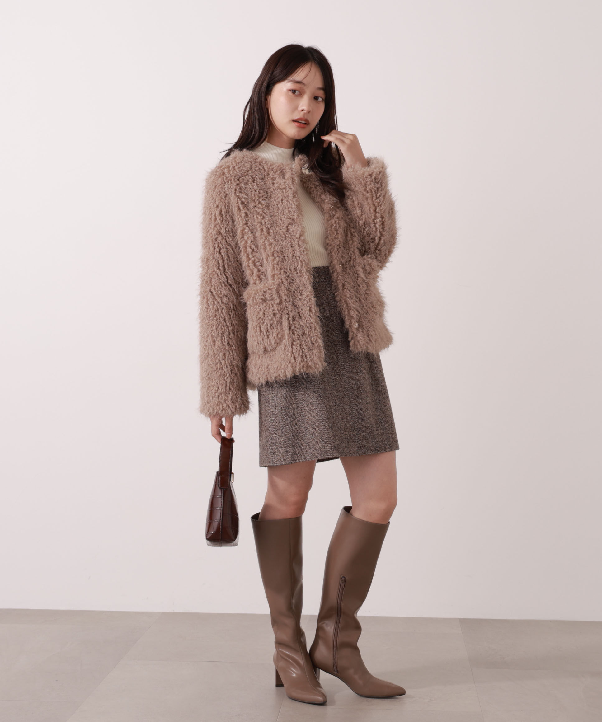 PROPORTION BODY DRESSING「ラムファー風ブルゾン 25AW」|ブルゾン・スタジャン|