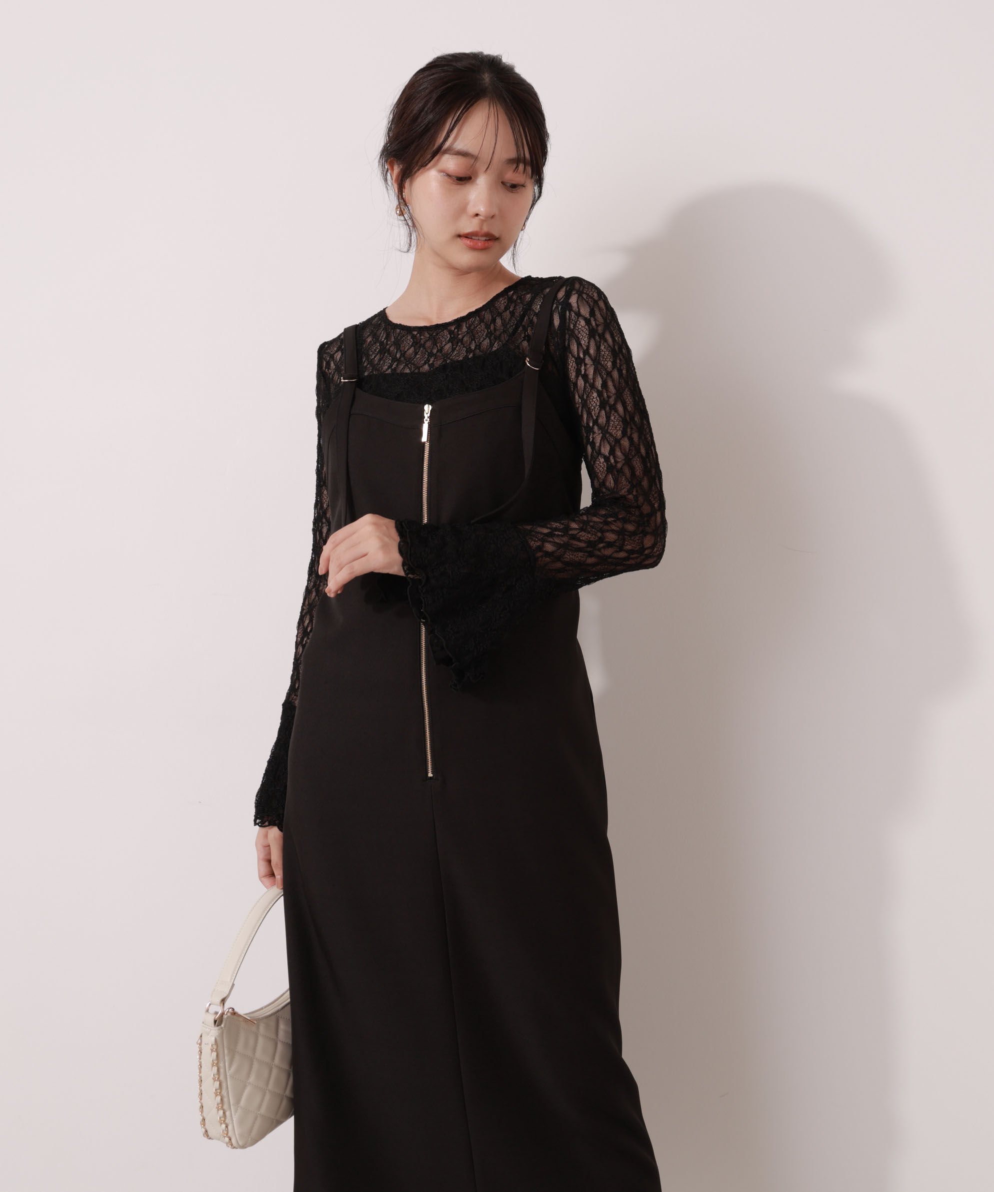 PROPORTION BODY DRESSING「フロントファスナーナロージャンスカ」|ワンピース|