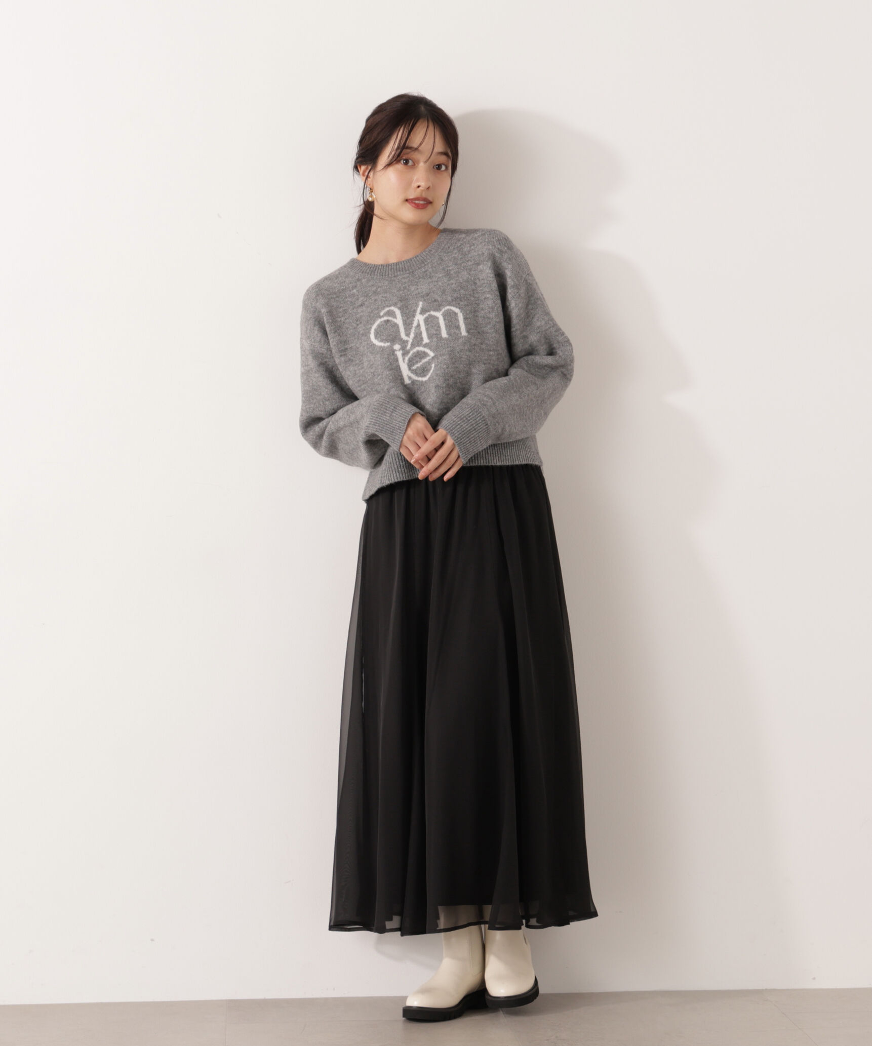 PROPORTION BODY DRESSING「エアリーナローフレアスカート 25AW」|スカート|