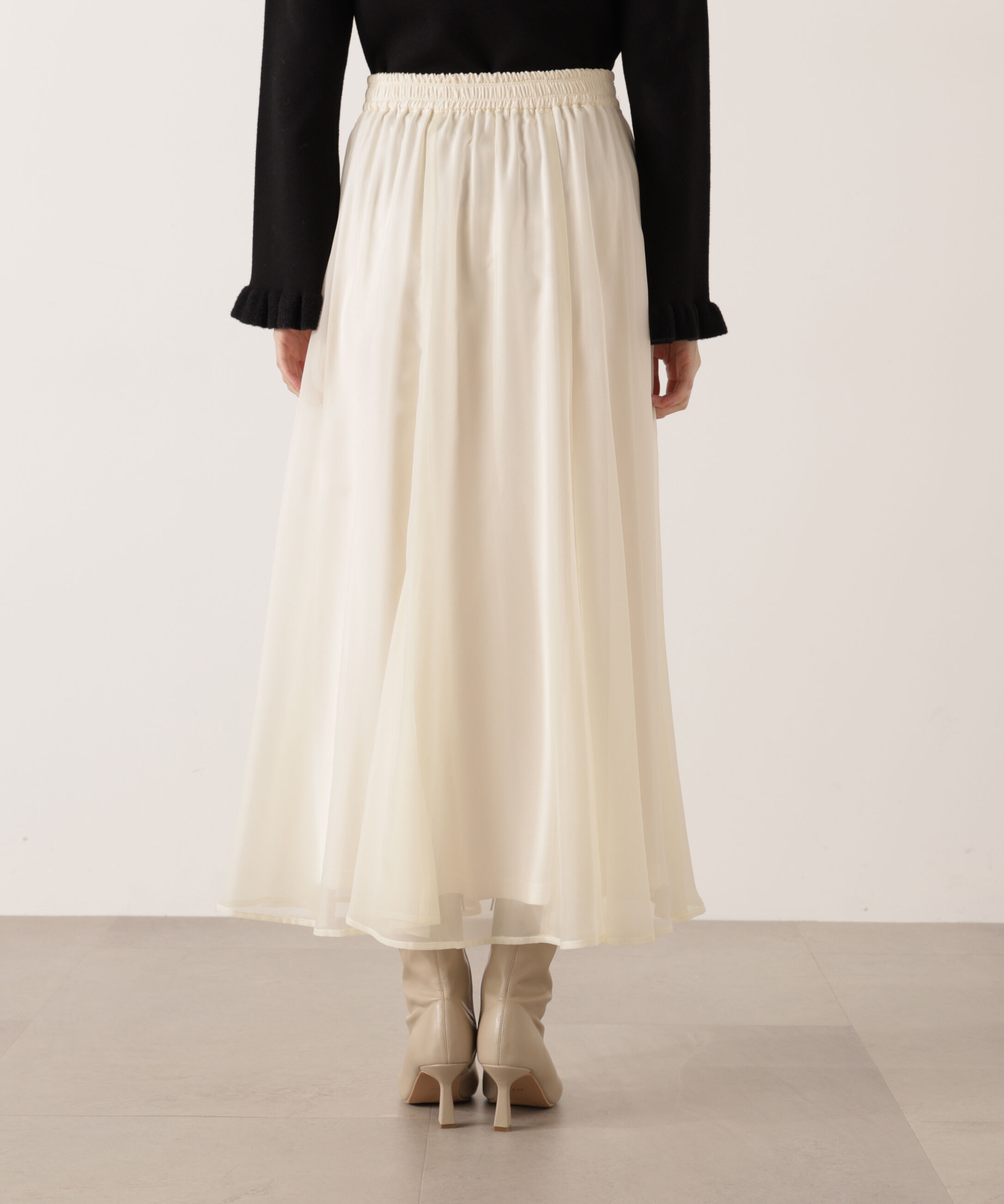 PROPORTION BODY DRESSING「エアリーナローフレアスカート 25AW」|スカート|