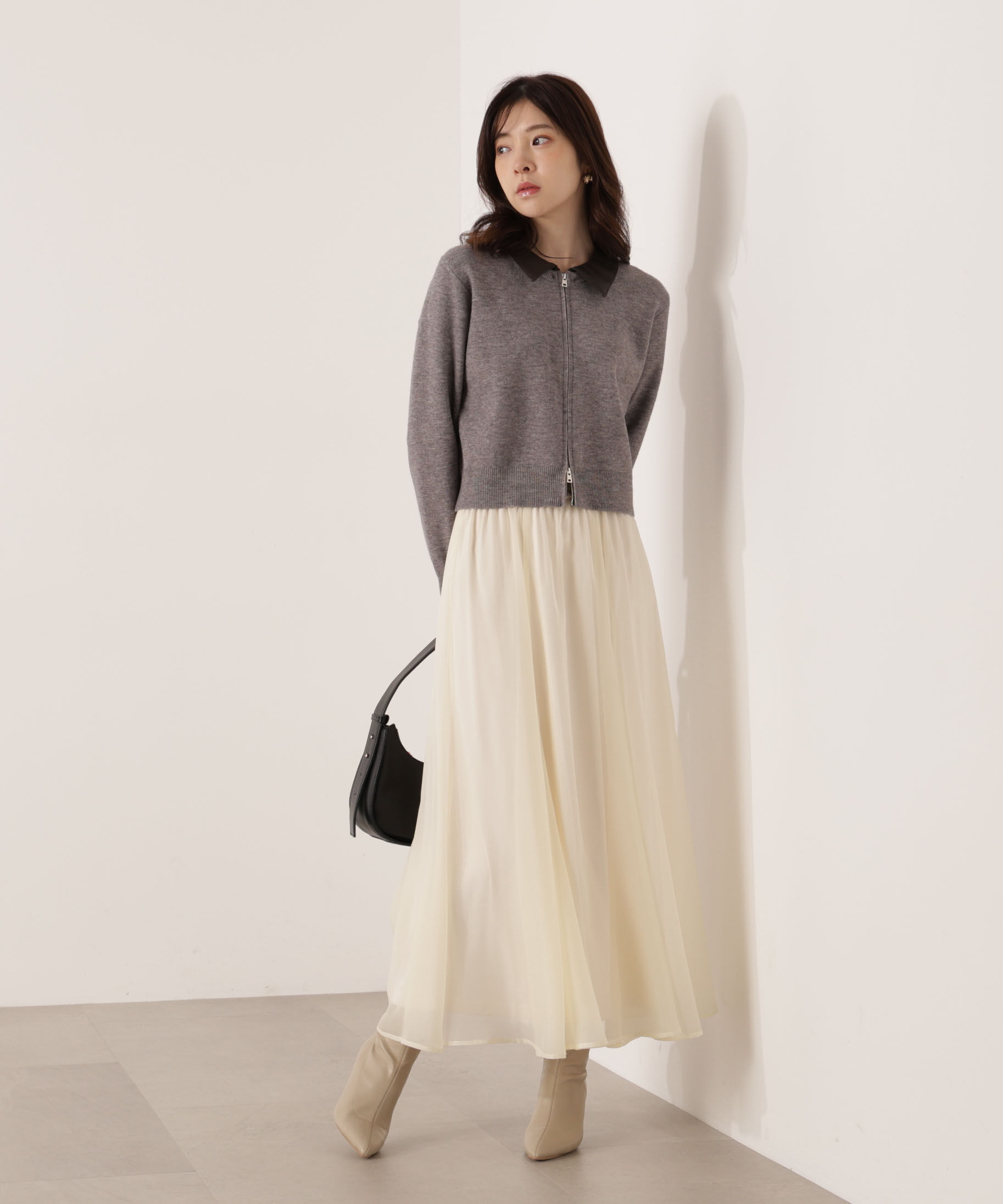 PROPORTION BODY DRESSING「エアリーナローフレアスカート 25AW」|スカート|