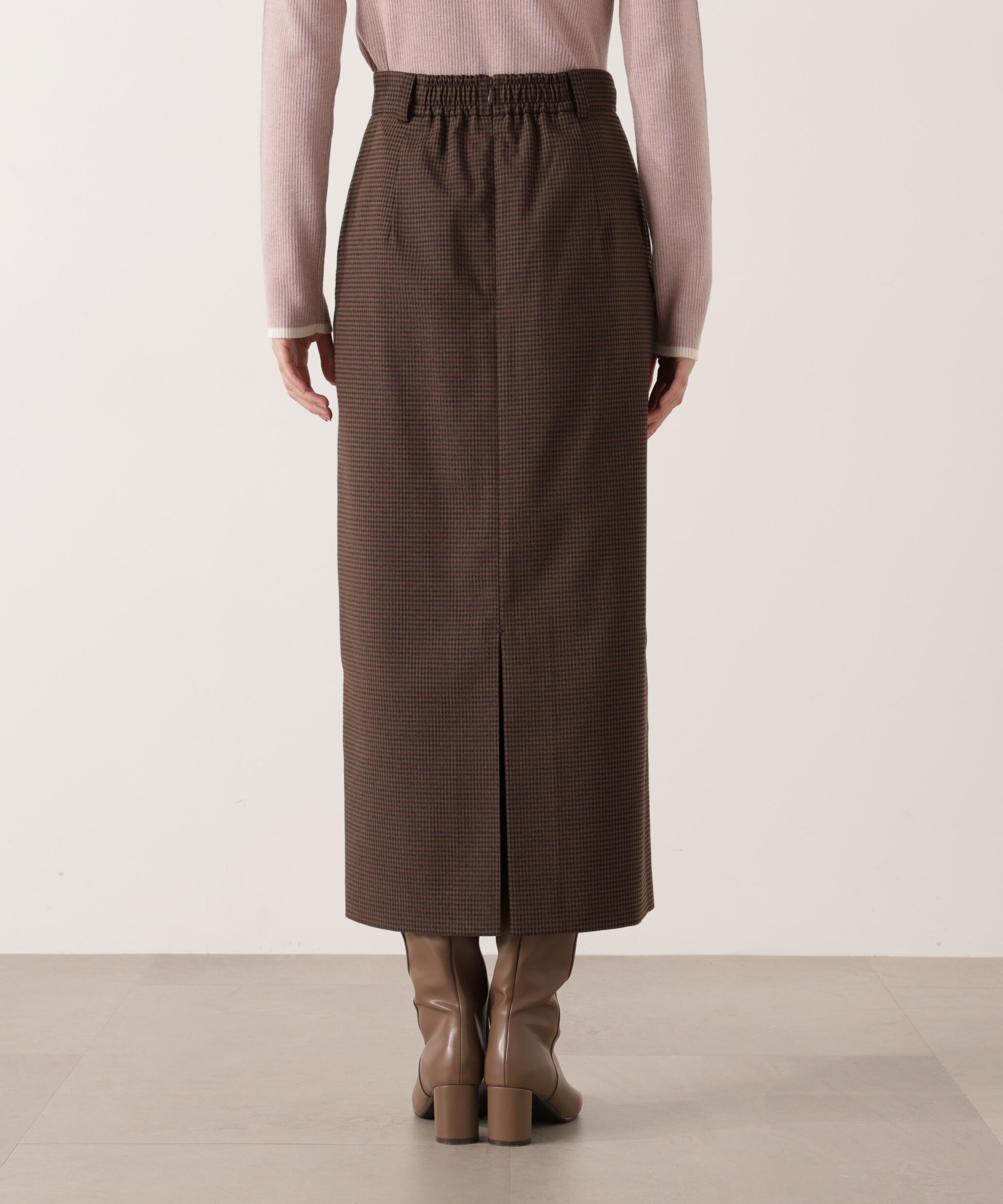 PROPORTION BODY DRESSING「ギンガムナロータイトスカート 25AW」|スカート|
