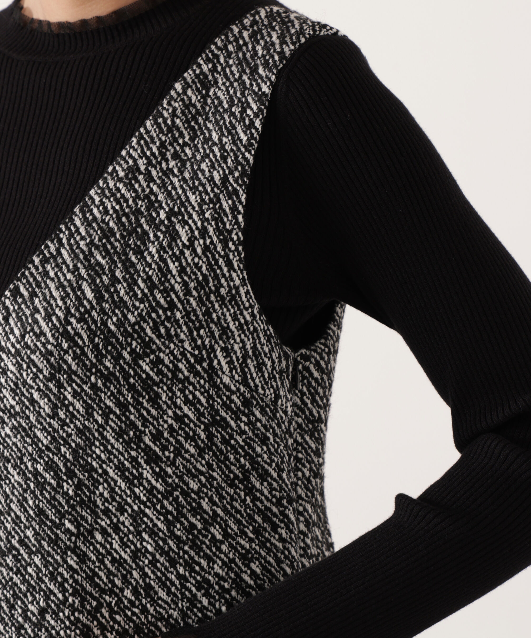 PROPORTION BODY DRESSING「ツイードミニジャンスカ 25AW」|ワンピース|