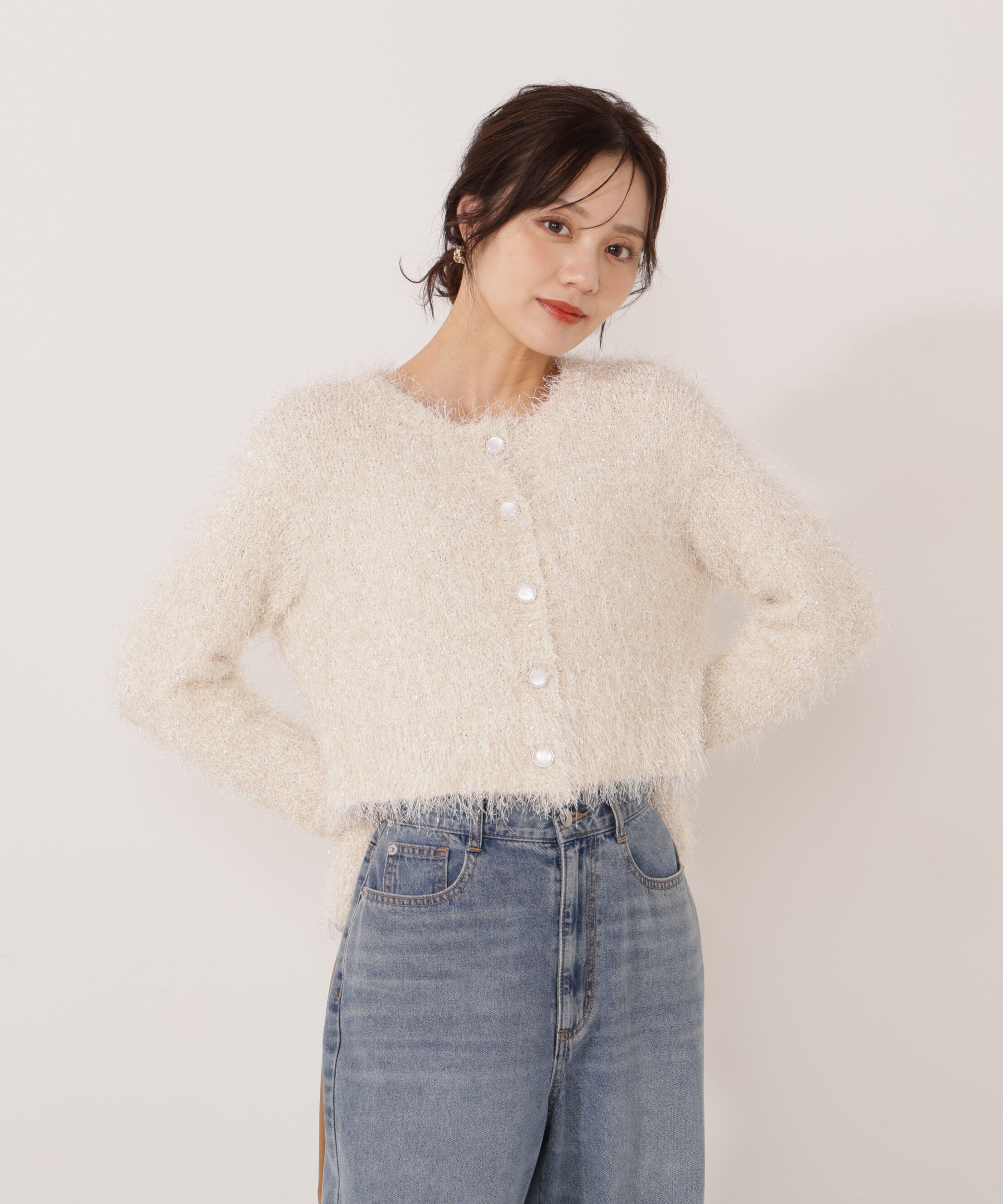 PROPORTION BODY DRESSING「《EDIT COLOGNE》きらふわカーディガン」|カーディガン|