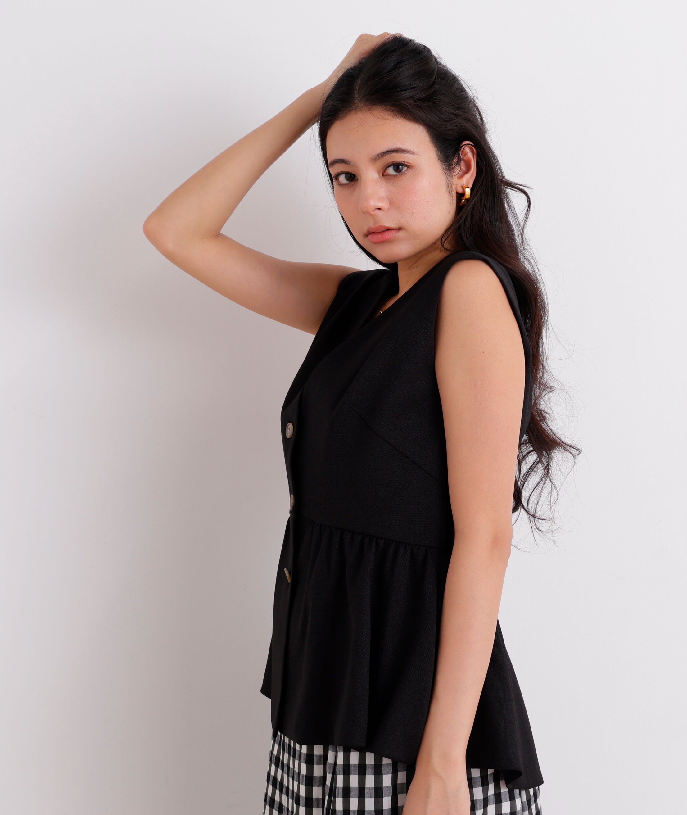  「スラブ調ペプラムブラウス」|シャツ・ブラウス|