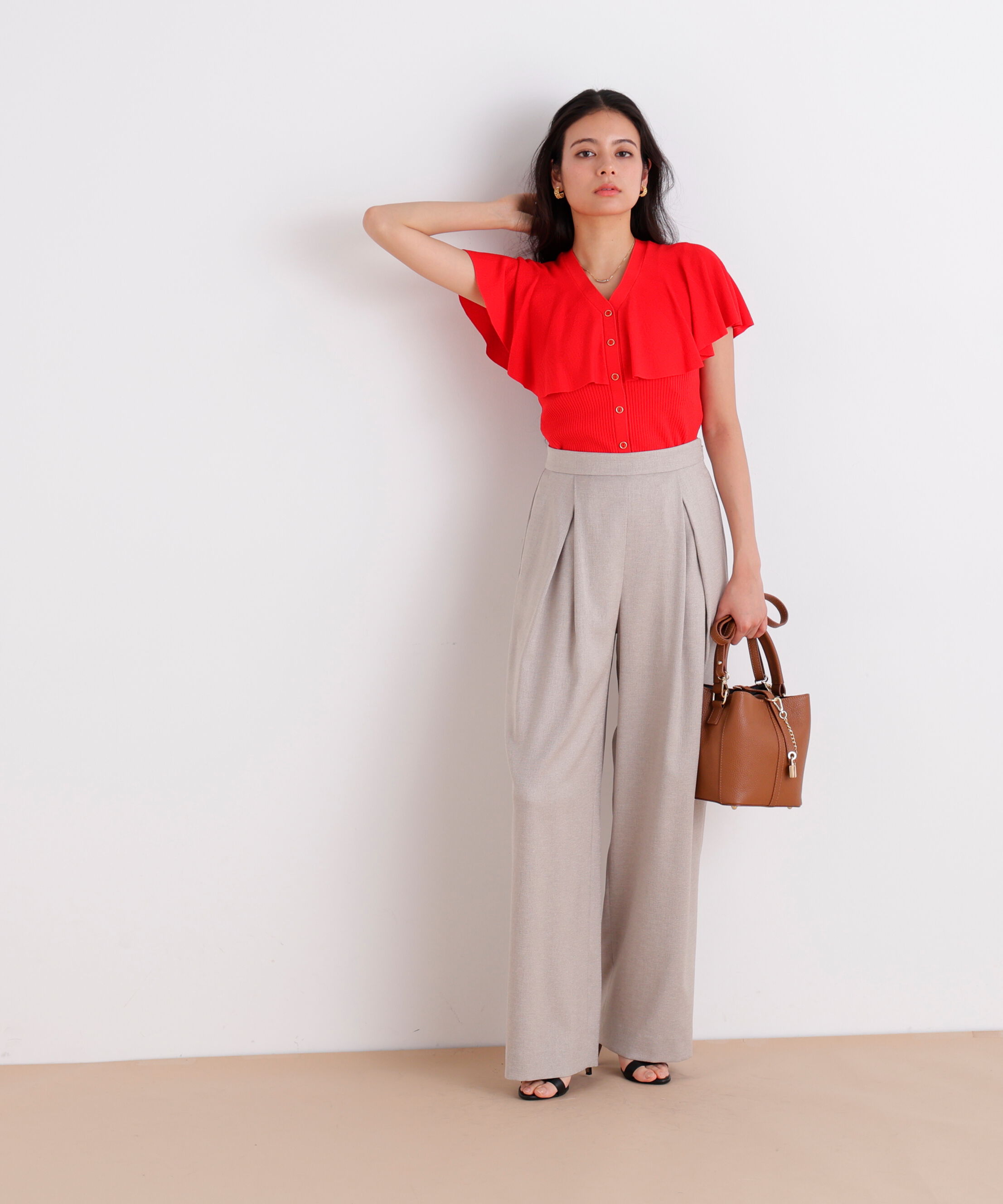  「スラブ調ウエストタックパンツ」|その他|