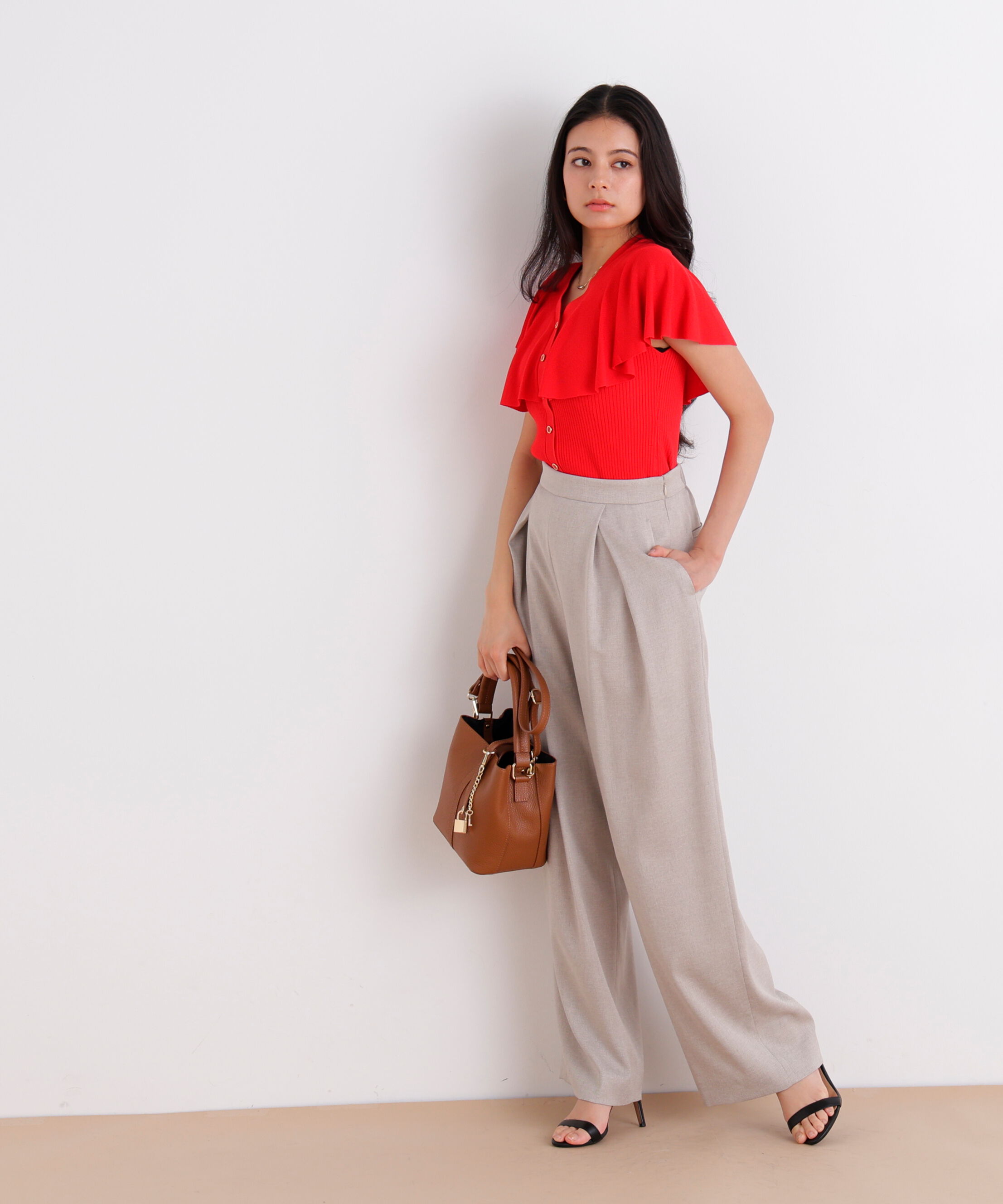  「スラブ調ウエストタックパンツ」|その他|