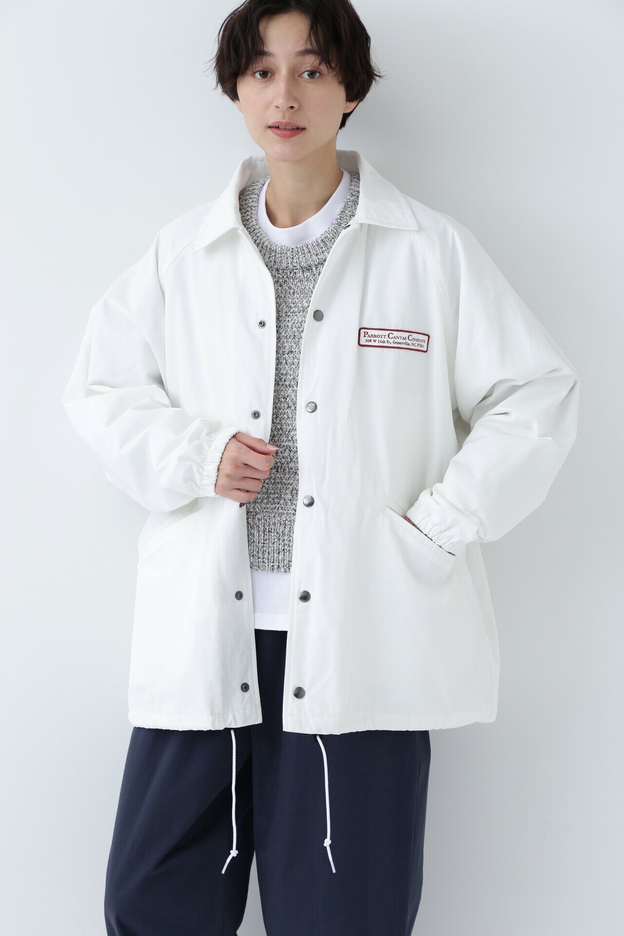  「◆　コーチブルゾン」|ブルゾン・スタジャン|ホワイト